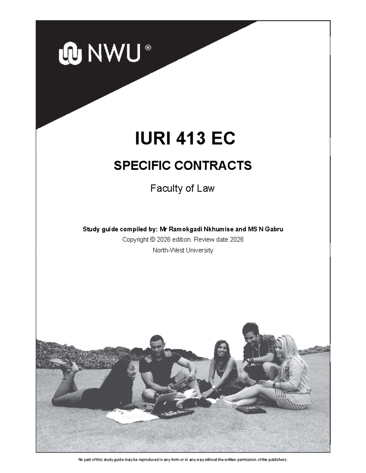 IURI 413 Study Guide: Specific Contracts - Unit 1 Overview - Studocu