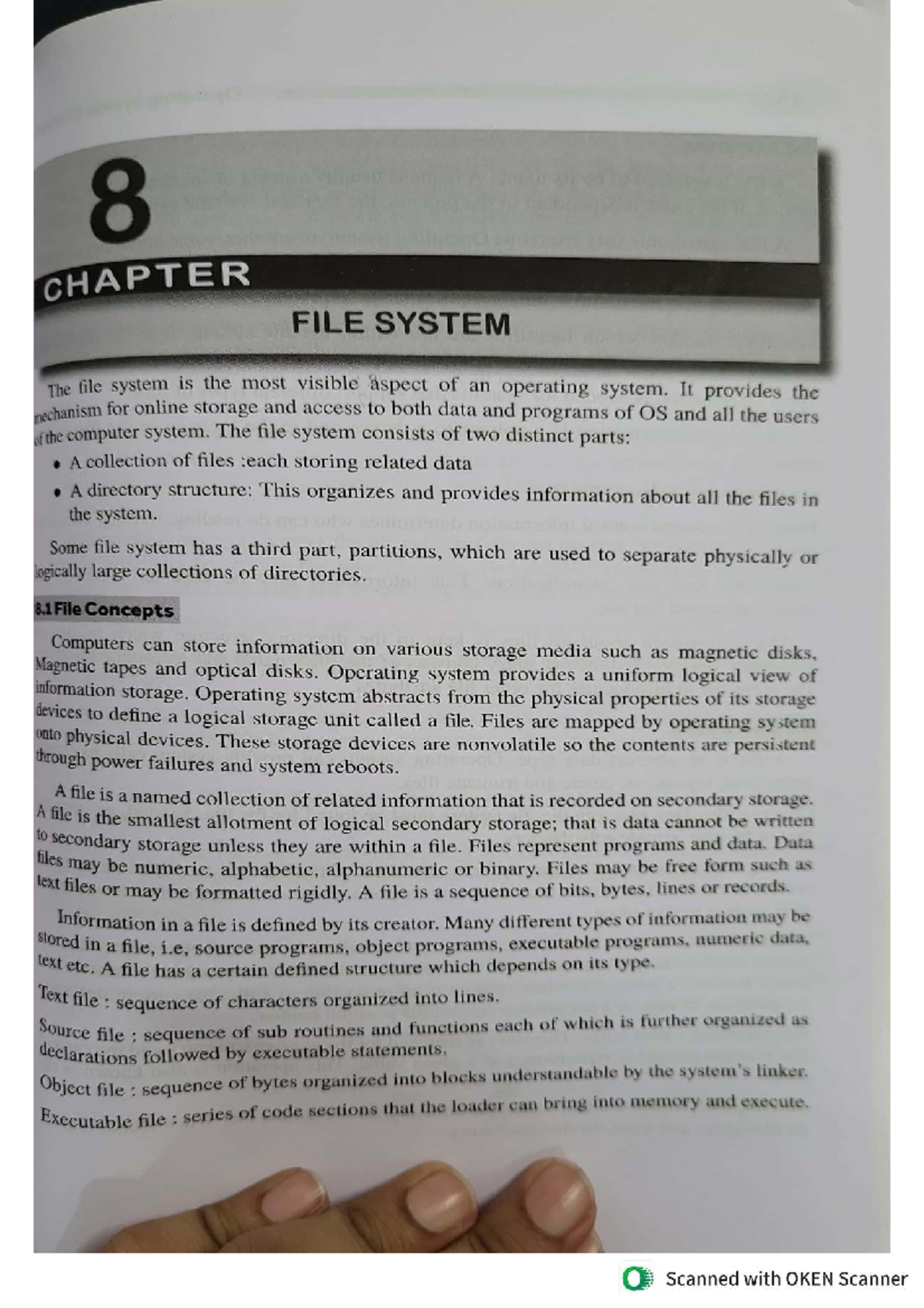 8 CHAPTER FILE SYSTEM: Understanding File Concepts and Operations - Studocu