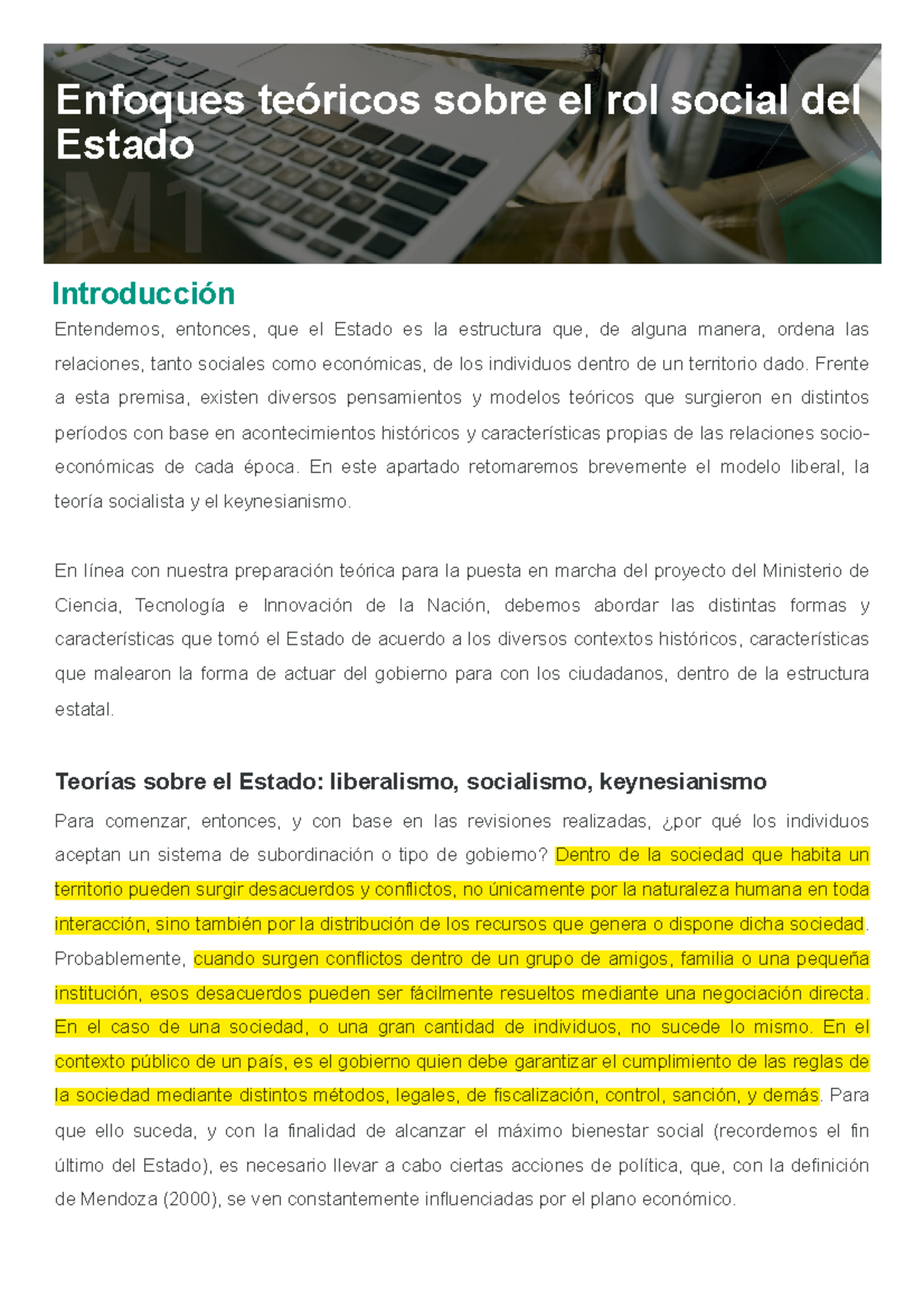 Teorías sobre el Rol Social del Estado: Liberalismo, Socialismo y ...