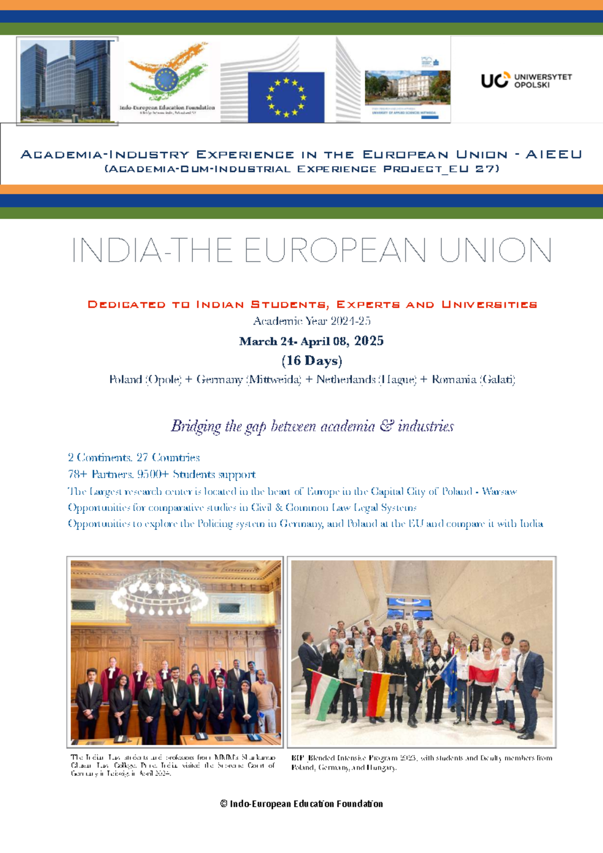 IEEF Academia-Industry Experience in the European Union- Aieeu 2024 ...