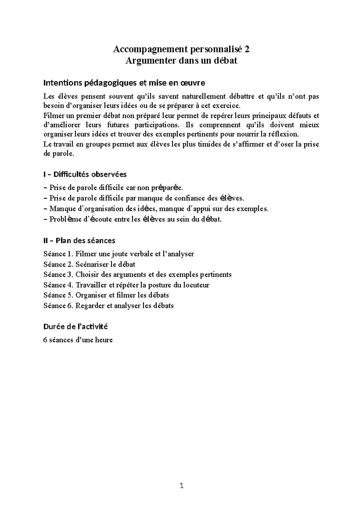 AP2 - Stratégies pour Argumenter Efficacement dans un Débat - Studocu