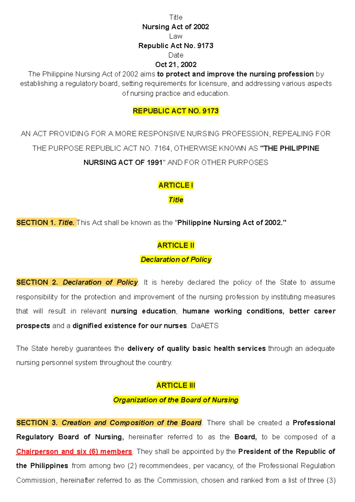 COPAR Semifinal Notes - Community Health Nursing (CHN) - Studocu