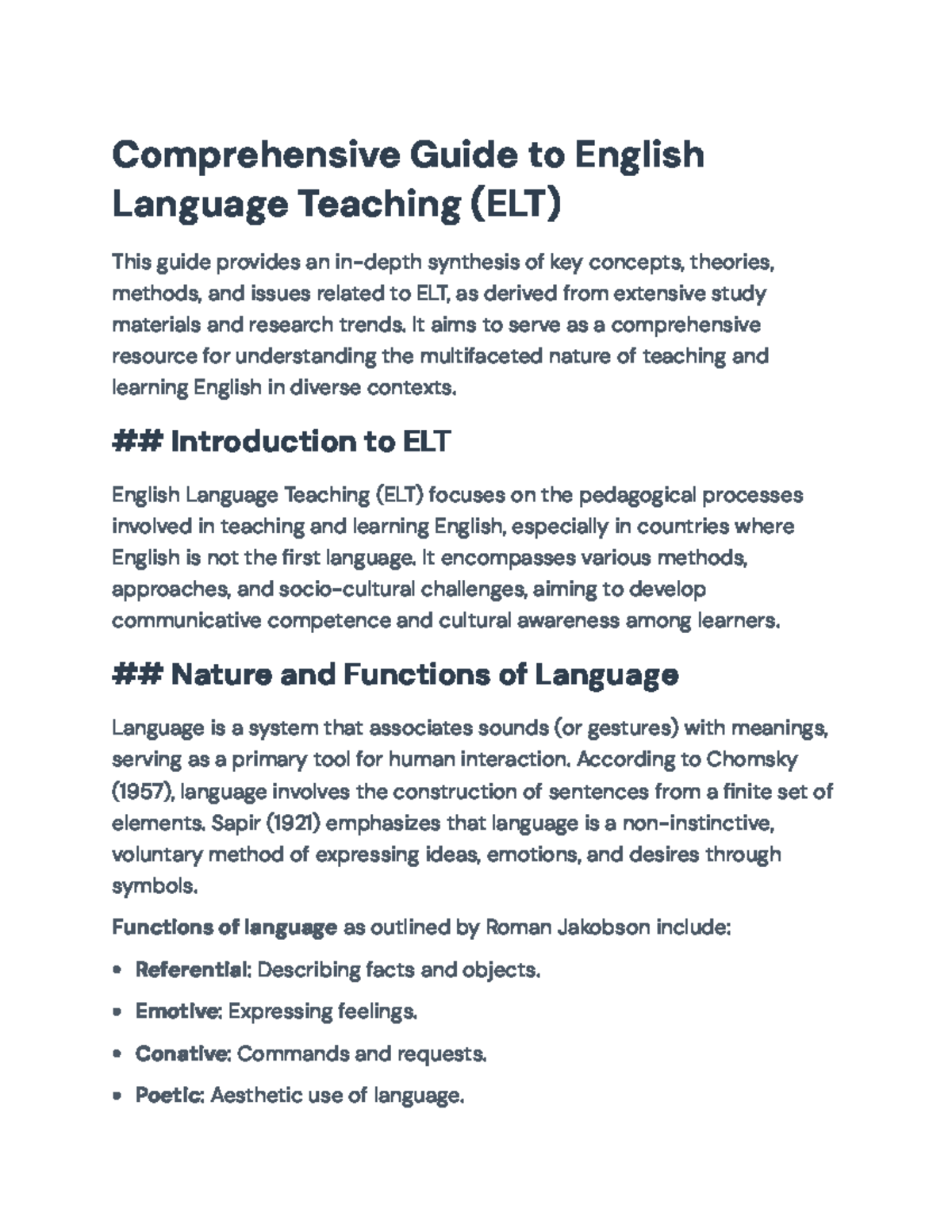 Comprehensive ELT Techniques and Concepts: A Detailed Overview - Studocu