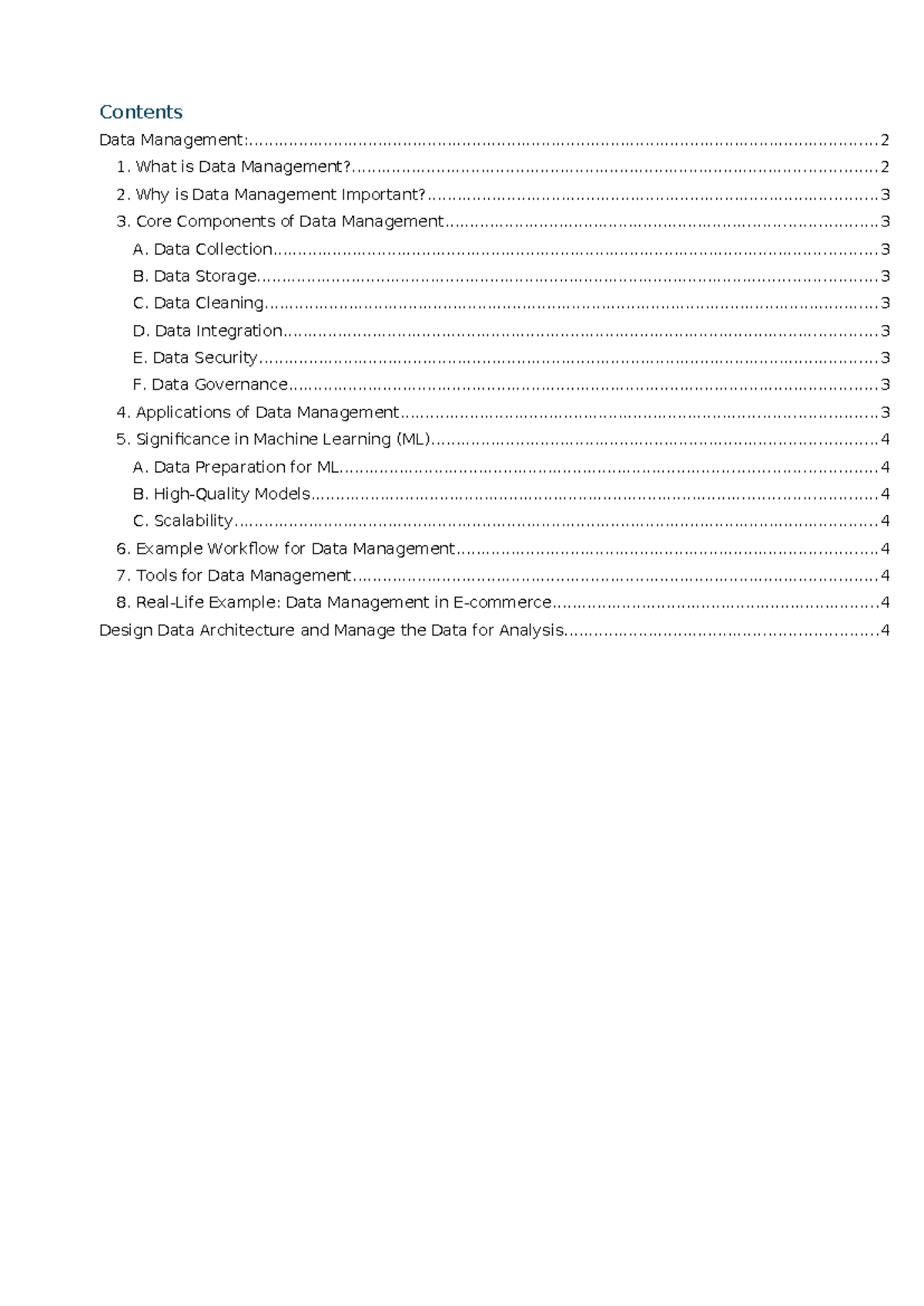 Chapter-I - data analytics - Contents Data - Studocu