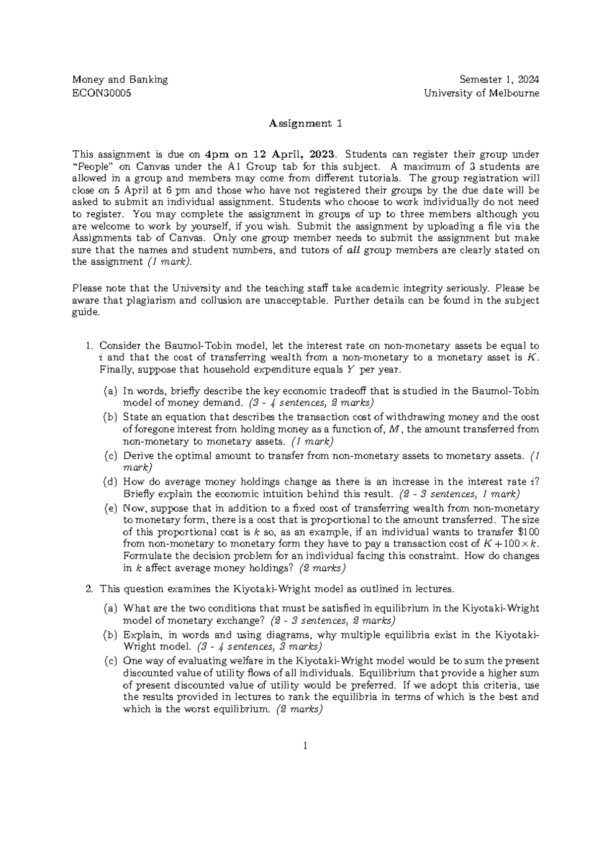 Econometrics 2 Semester 1, 2025 Midterm Exam Feedback & Stats - Studocu