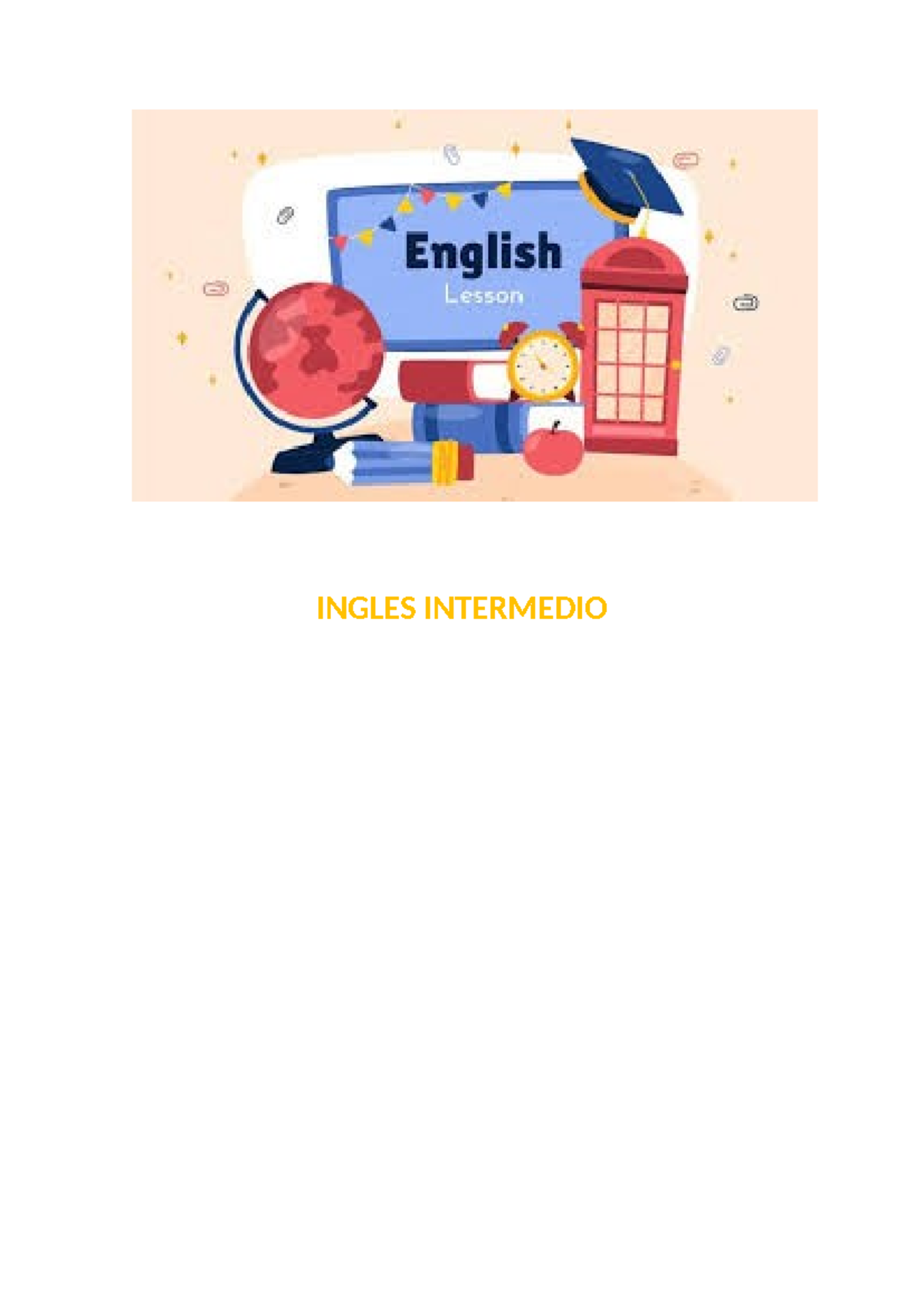 Ingles Intermedio - Curso de Inglés Nivel Intermedio - Studocu