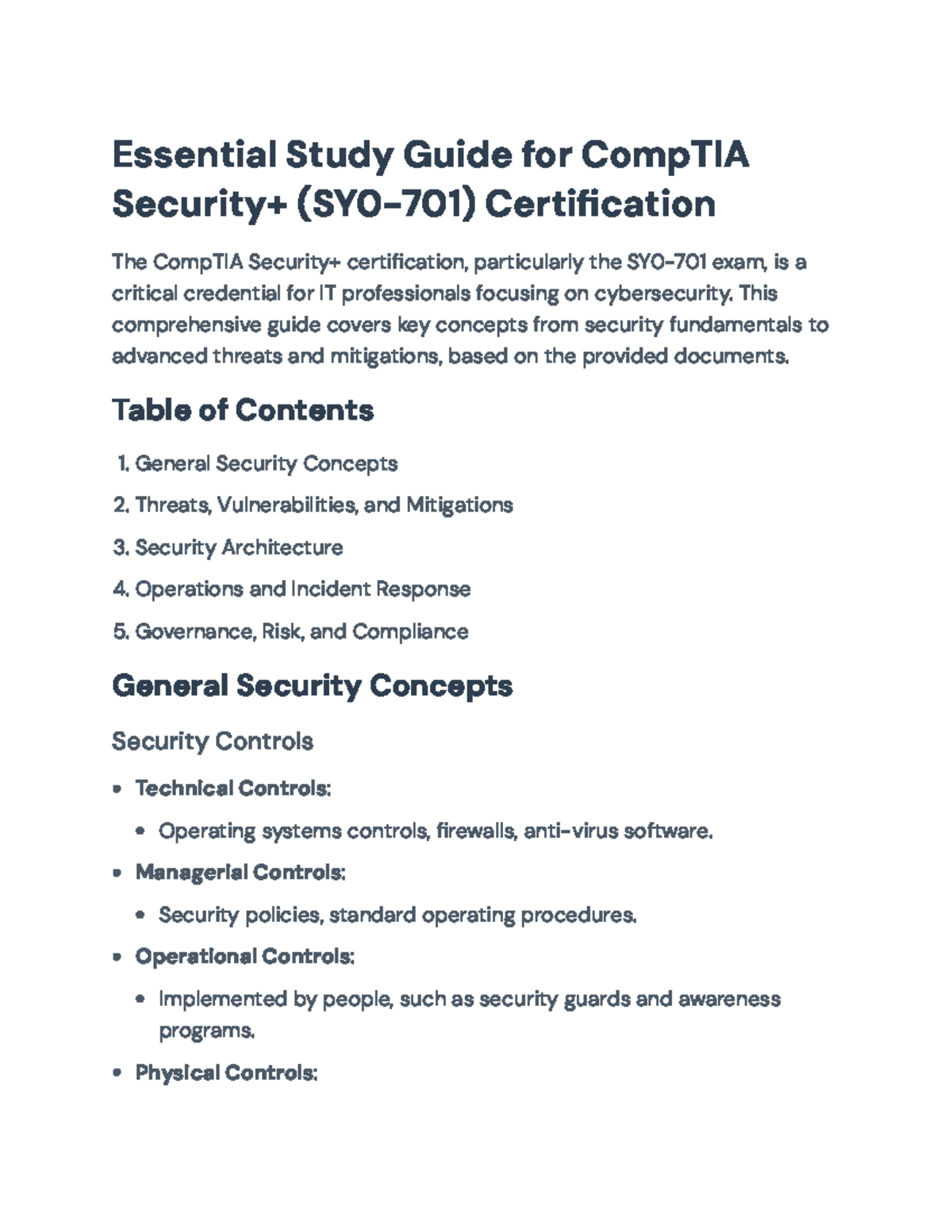 CompTIA Security+ SY0-701 Essential Study Guide Overview - Essential ...