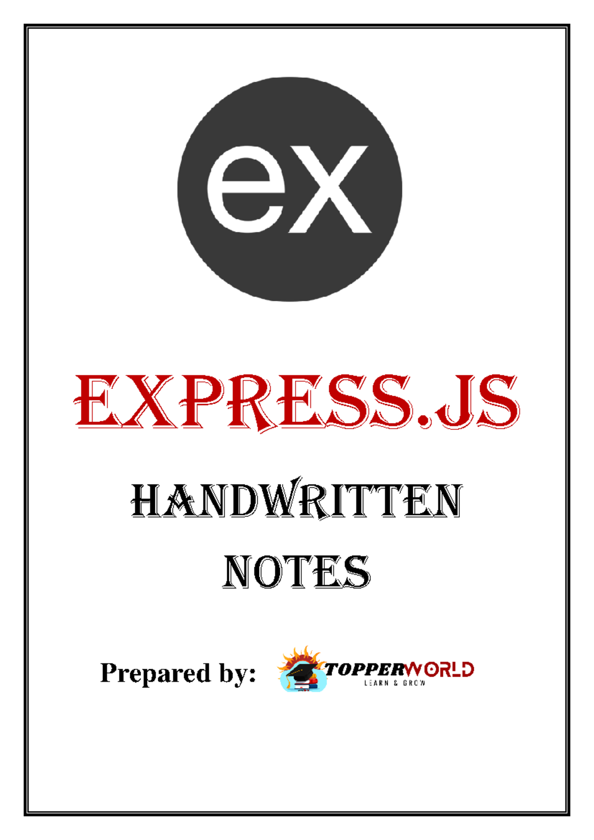 Express JS Handwritten Notes - Tutorial and Application Guide - Studocu