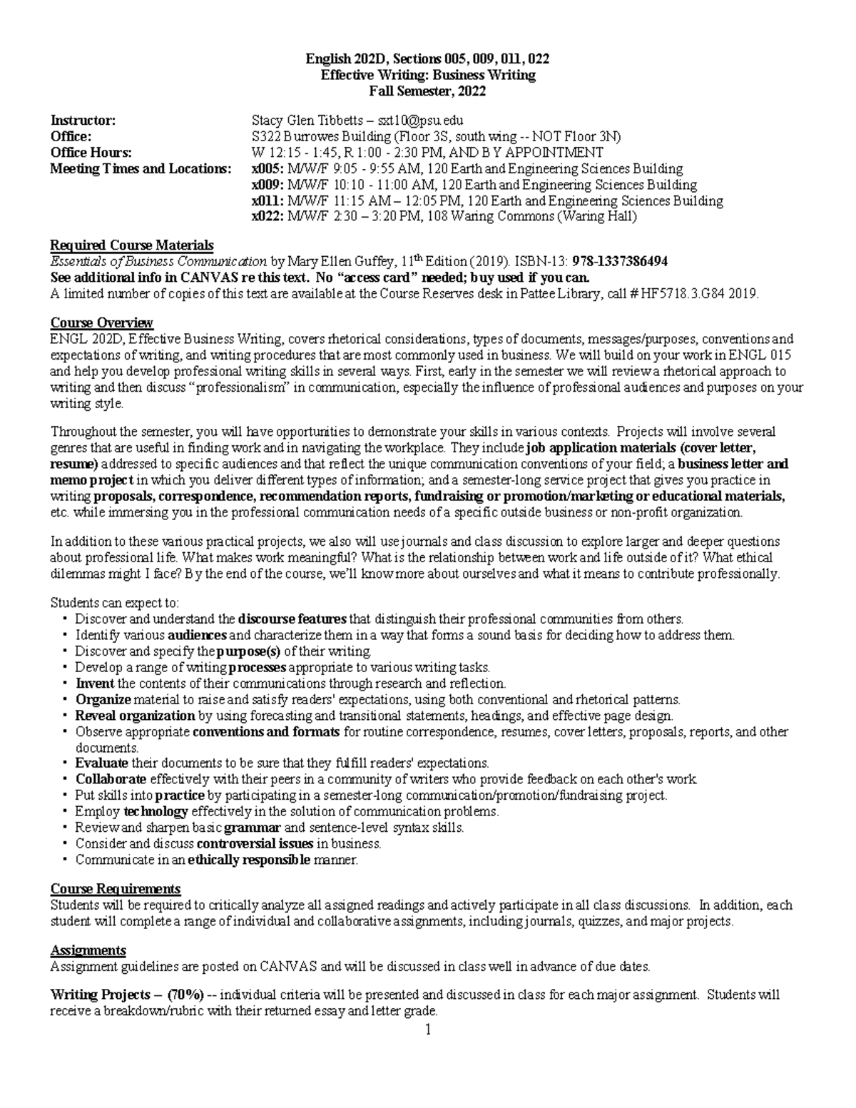 Tibbetts FALL 2022 English 202D Syllabus - Deprecated API usage: The ...