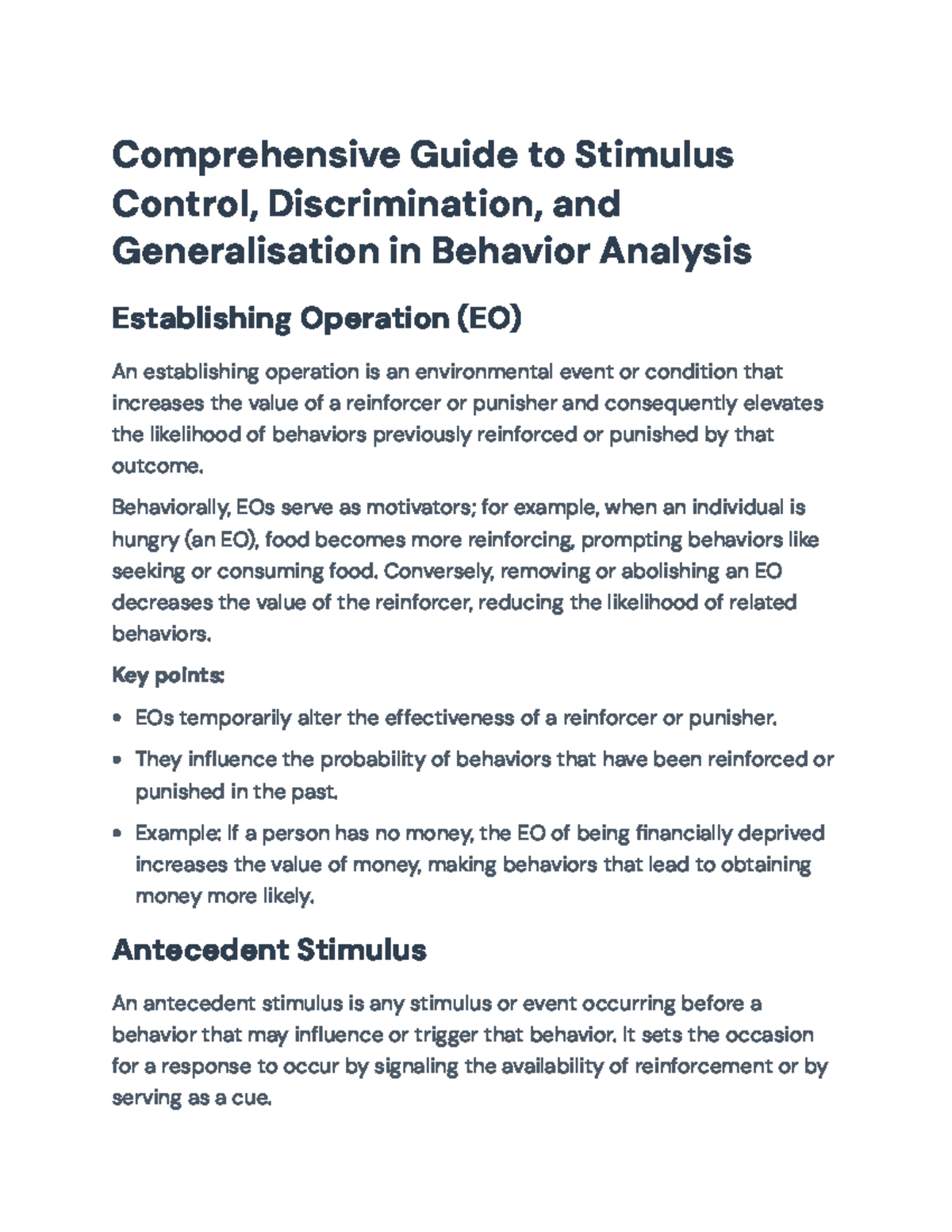 Comprehensive Overview of Prompting & Stimulus Control in Behavior ...