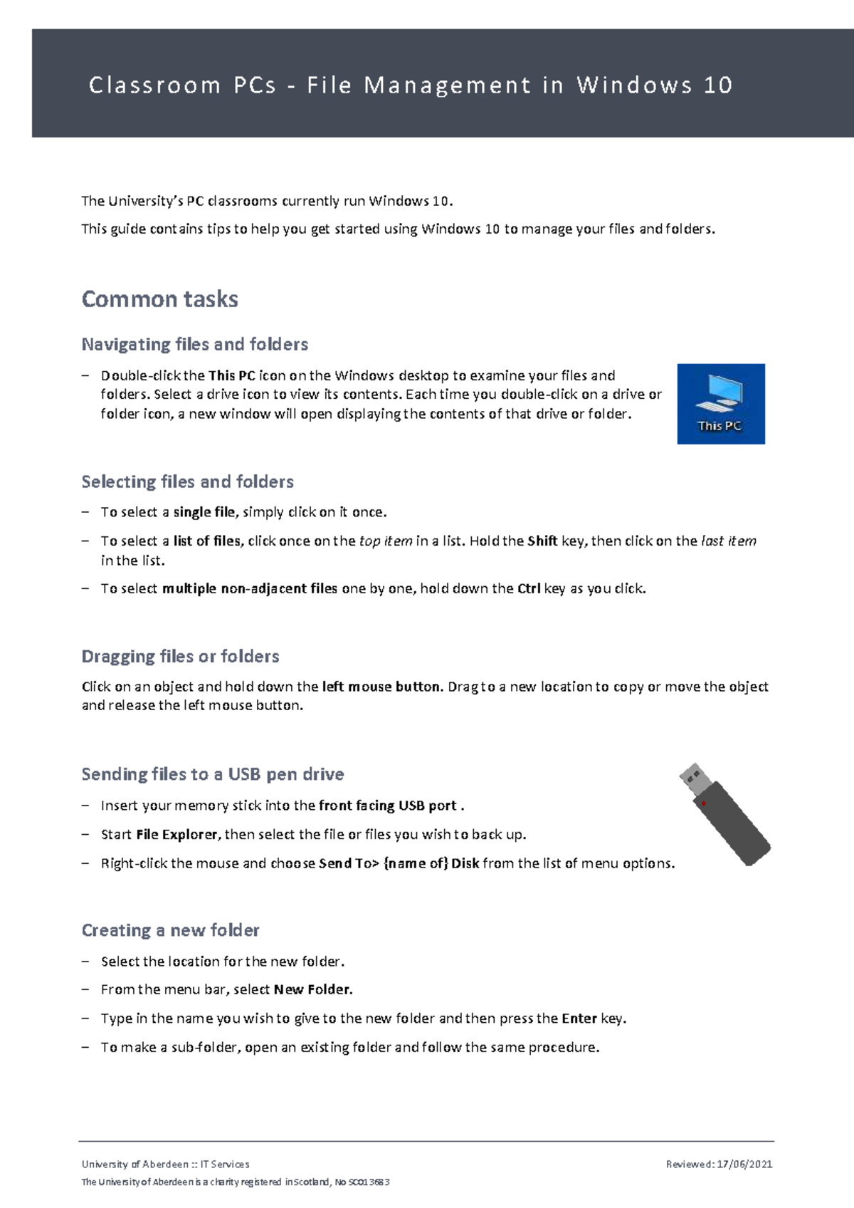 Windows 10 File Management Guide for Classroom PCs - Studocu