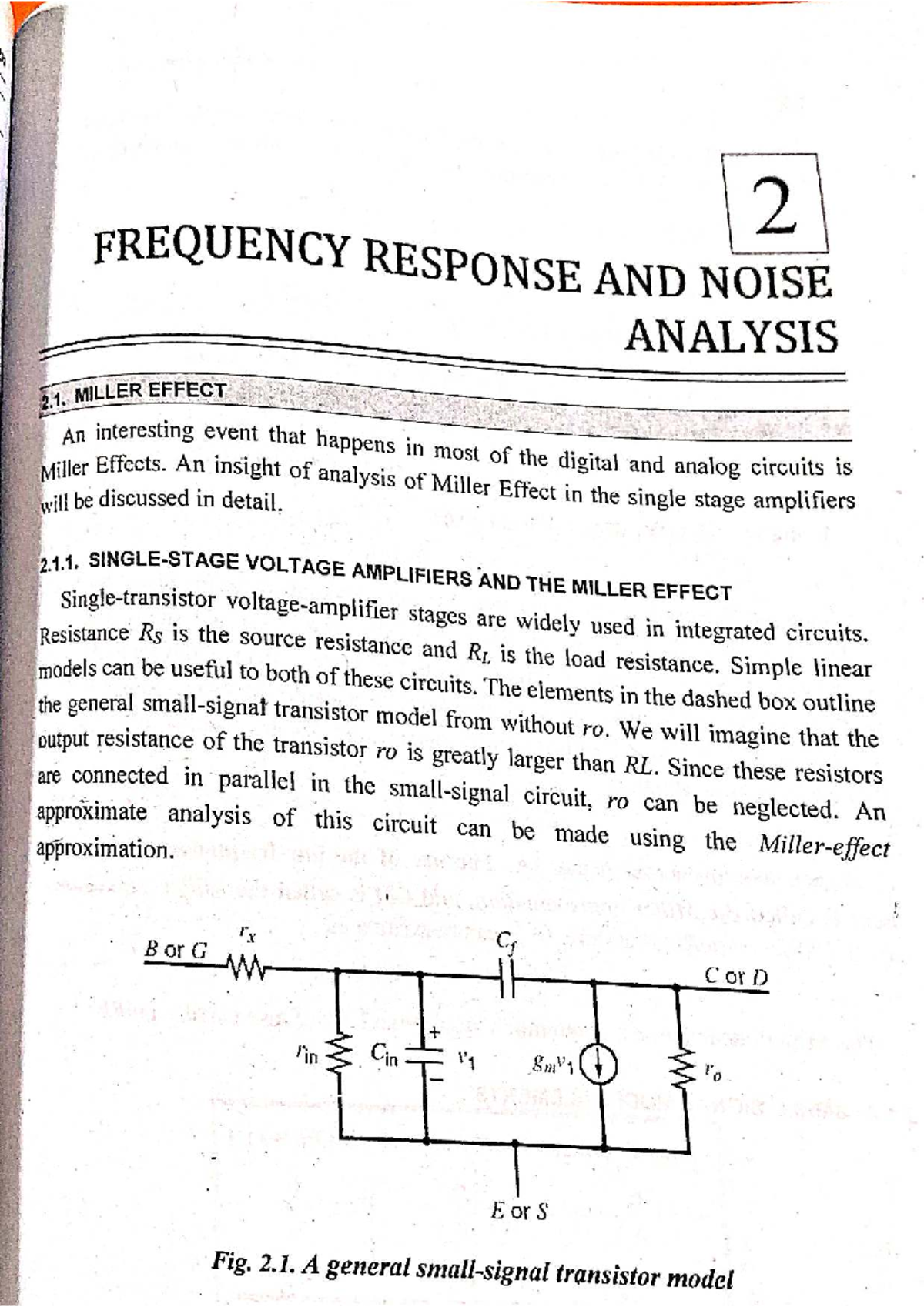 FREQUENCY RESPONSE & NOISE ANALYSIS: MILLER EFFECT IN AMPLIFIERS - Studocu