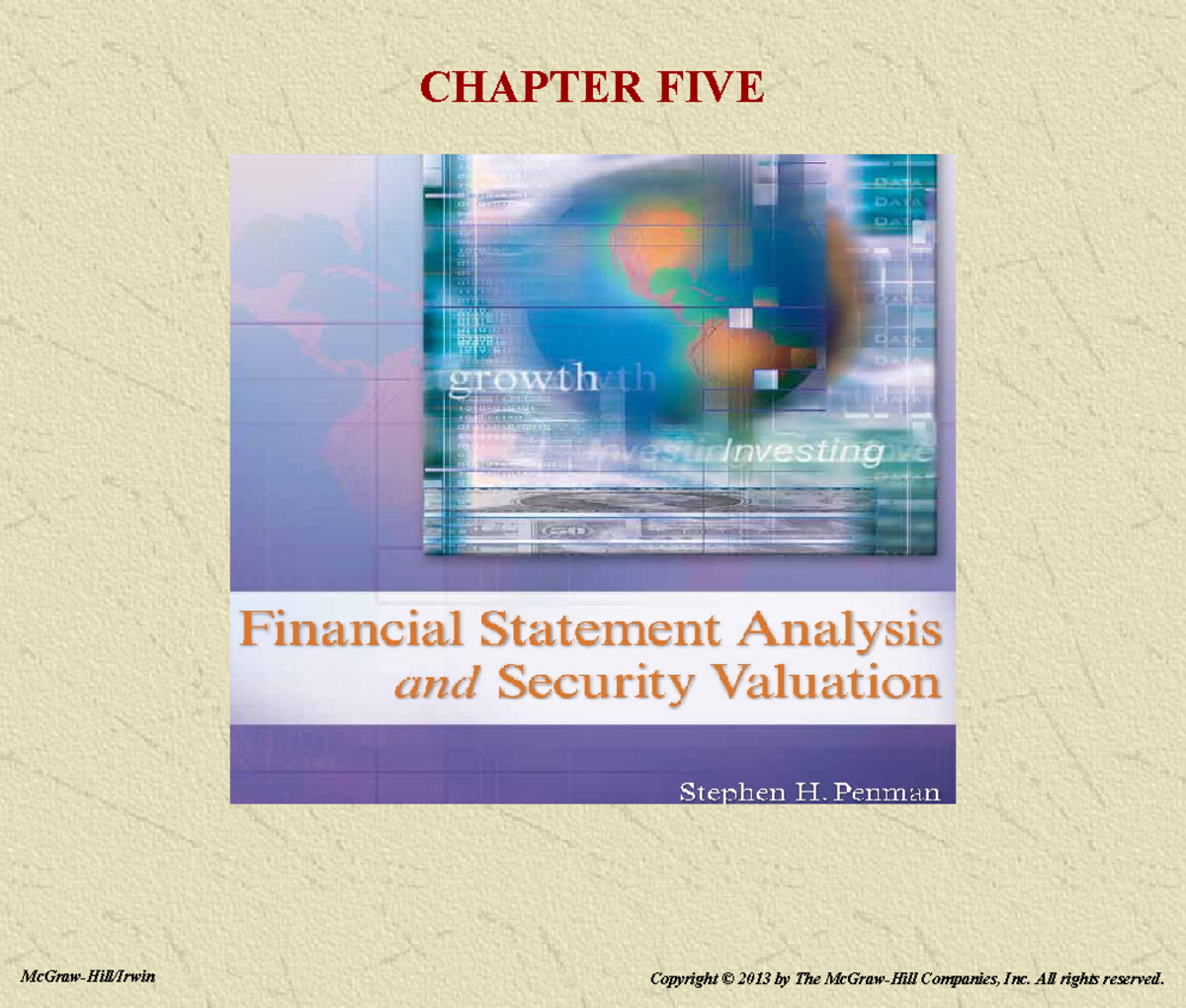 Chap 005 - Key Concepts & Notes on Valuing Book Value - Studocu