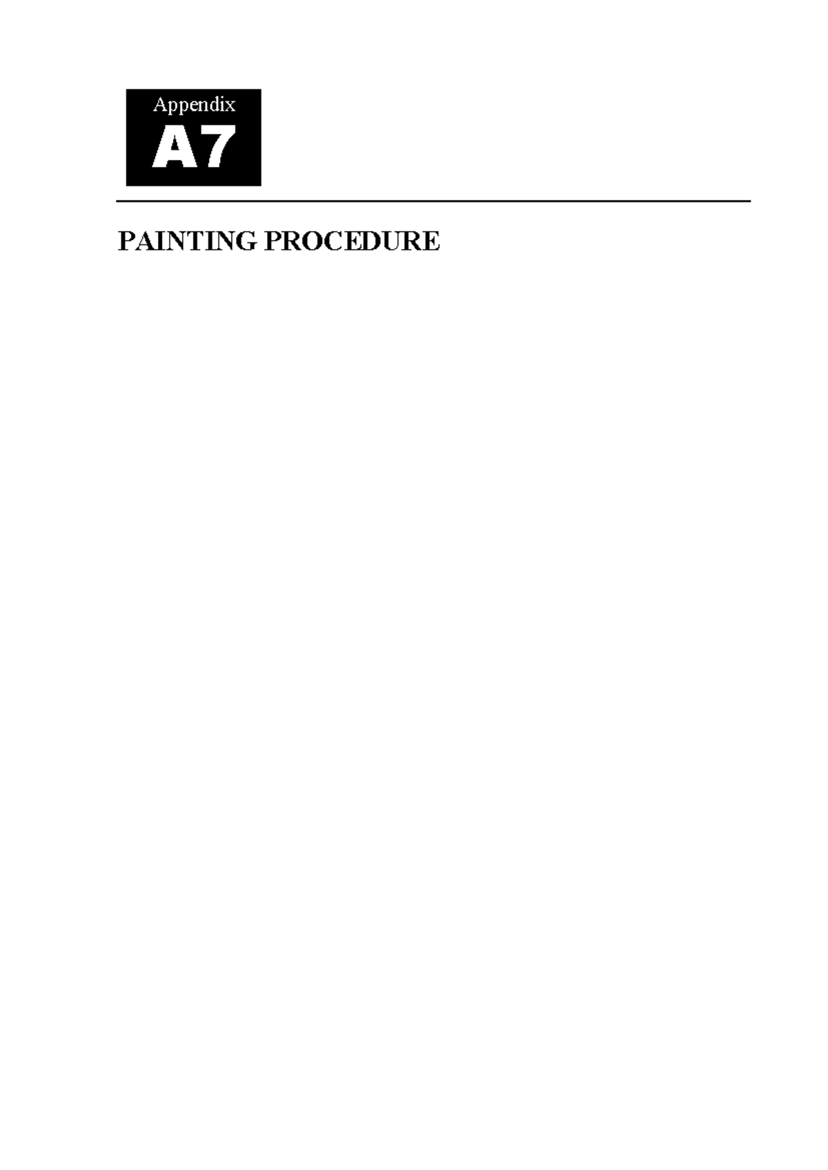 Appendix A7 - Painting Procedure for PECC2 O Mon IV Project - Studocu