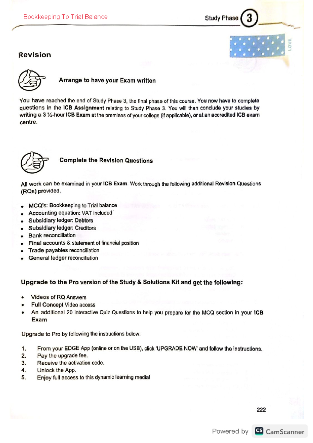 Bookkeeping to trial Balance - You now have to complete questions in ...