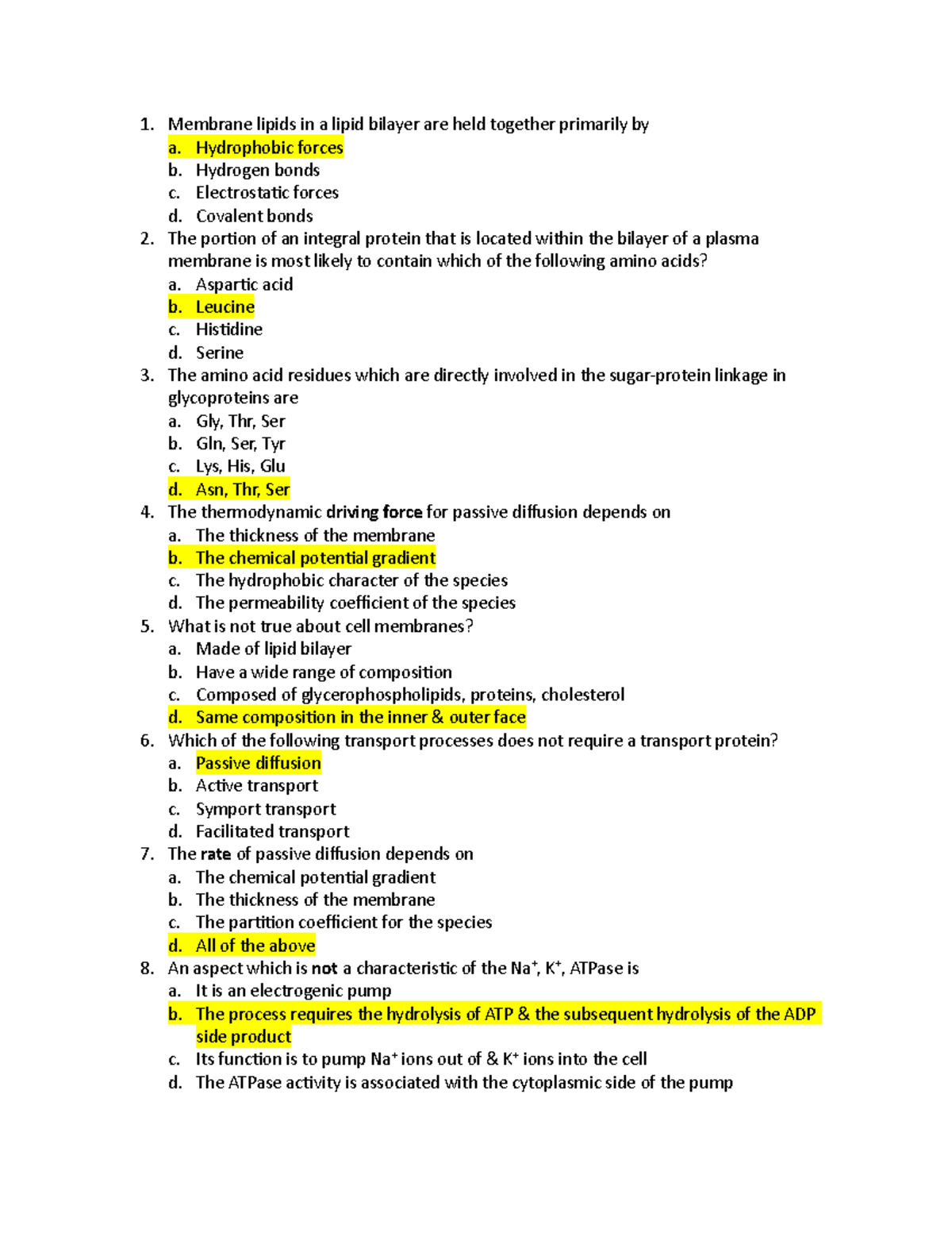 Biology 101 Exam 2 Practice Questions and Answers - Studocu