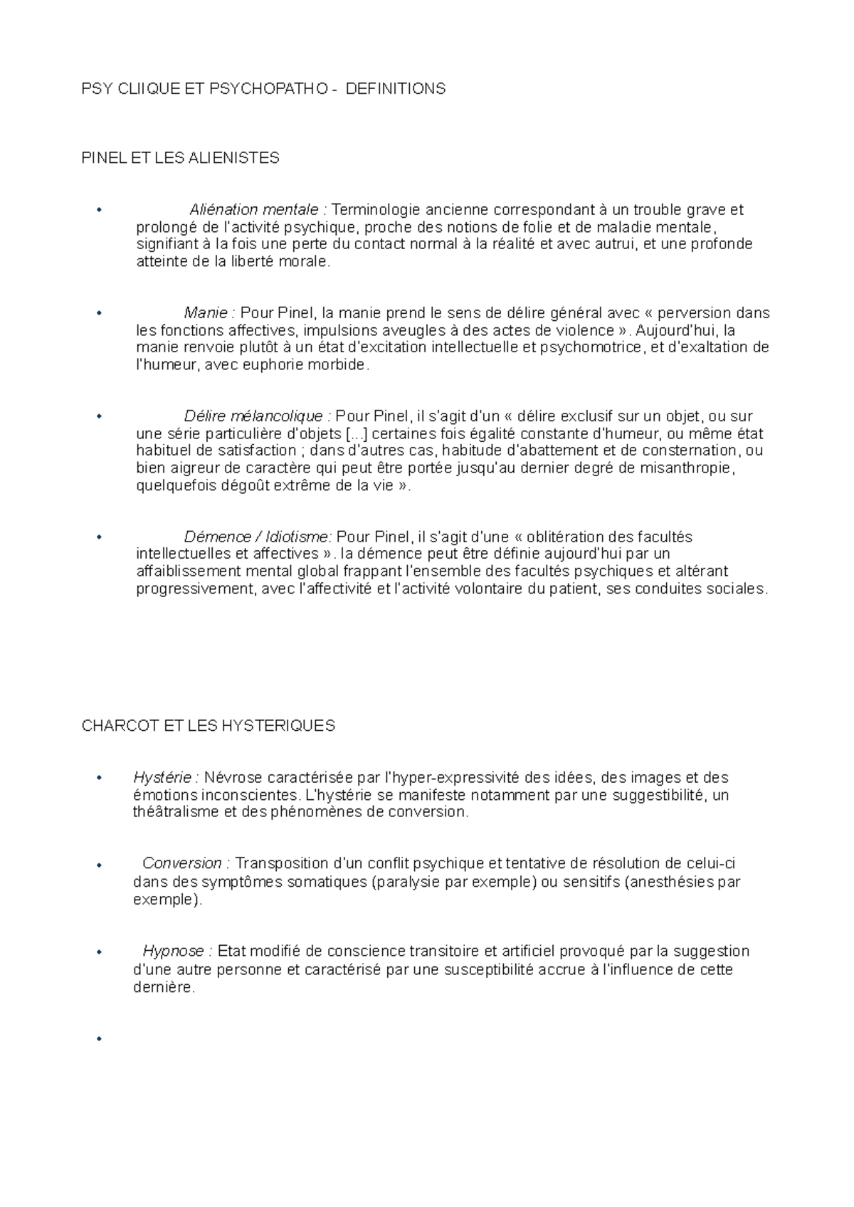 DEF - PSY CL ET PATO - Definitions des concepts en psychologie - PSY ...