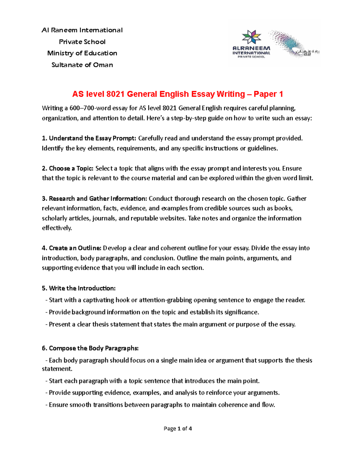 AS Level 8021 General English Essay Writing Guide: Democracy Evaluation ...