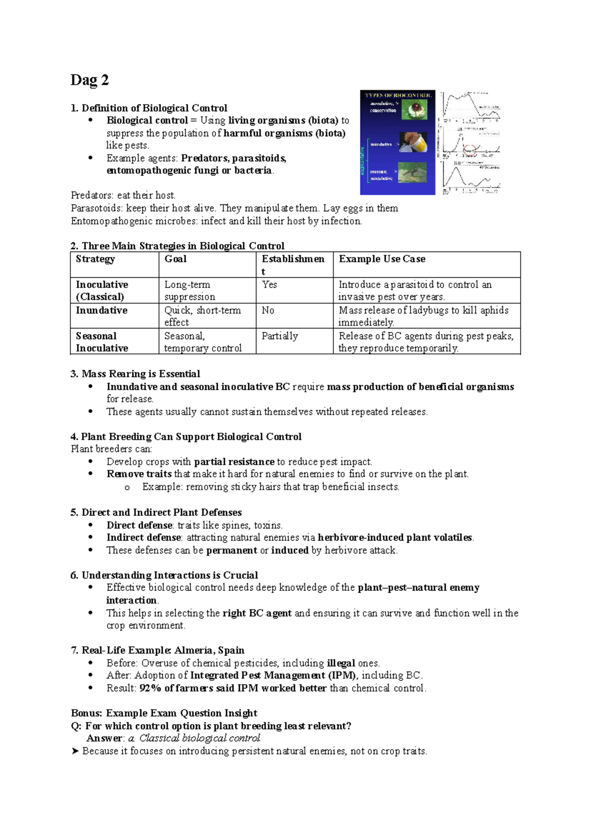 Biological Control Strategies: Insights from Dag 2 Lecture on Pests ...