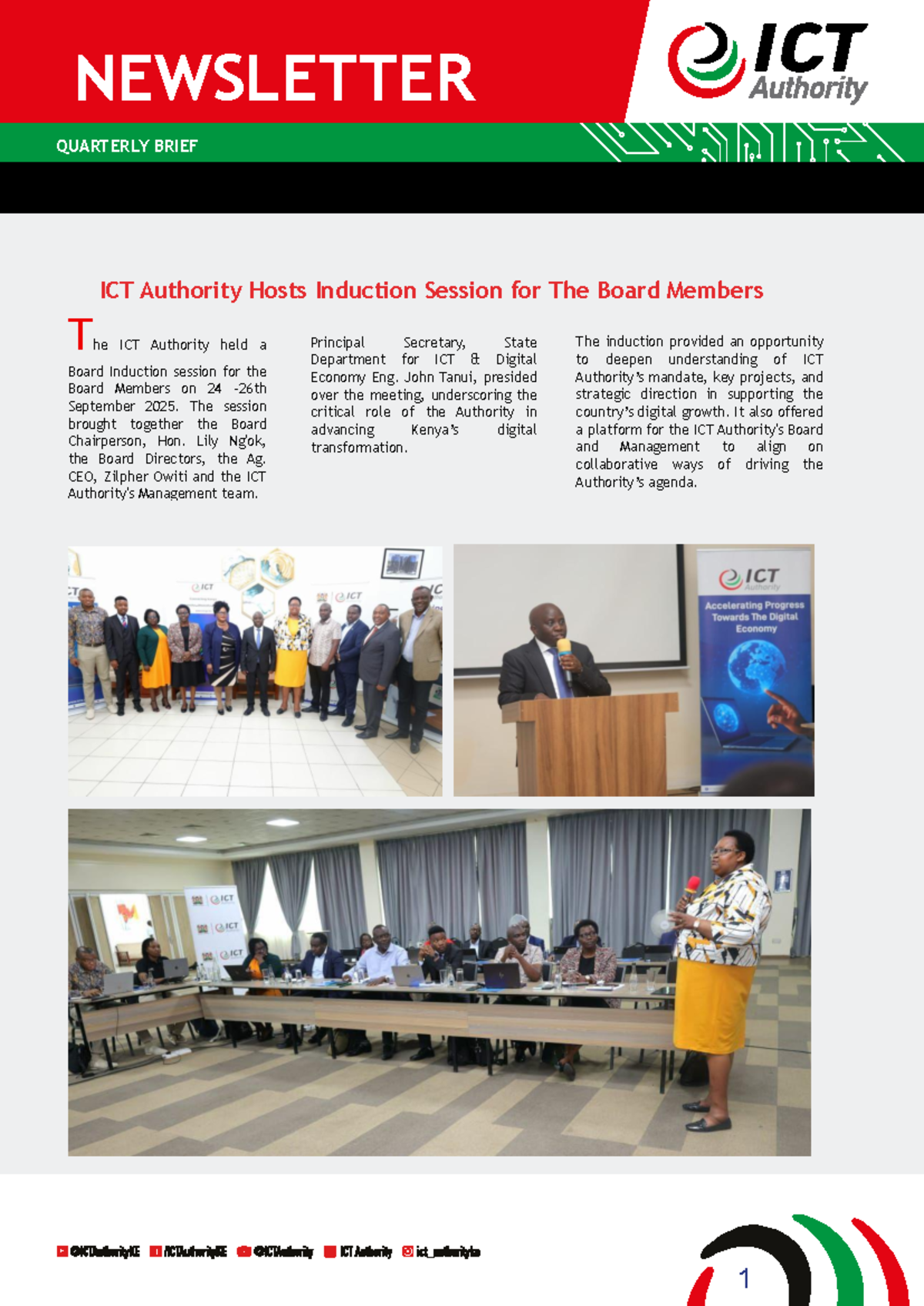 Q1 2025 ICT Authority Newsletter: Highlights & Initiatives - Studocu