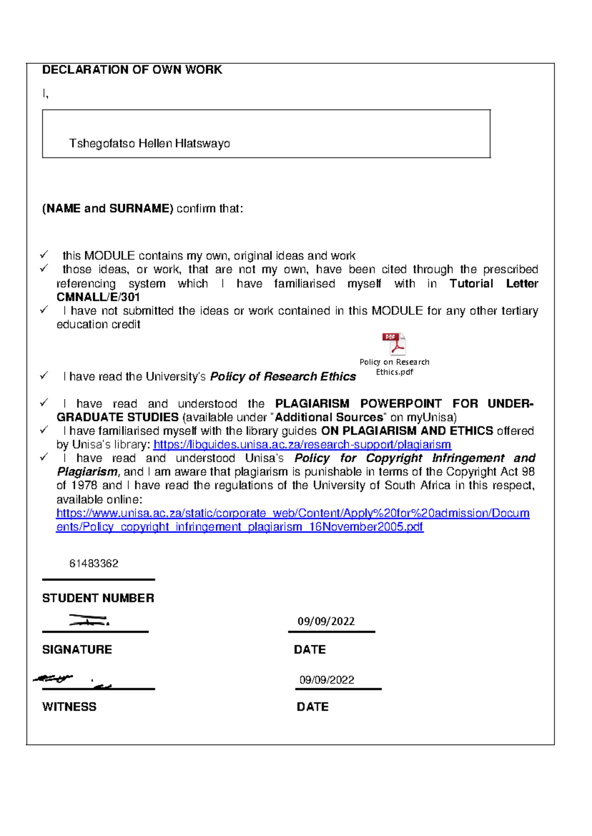 ENG2604 Creative Writing for PR: Assessment 2 Submission - Studocu
