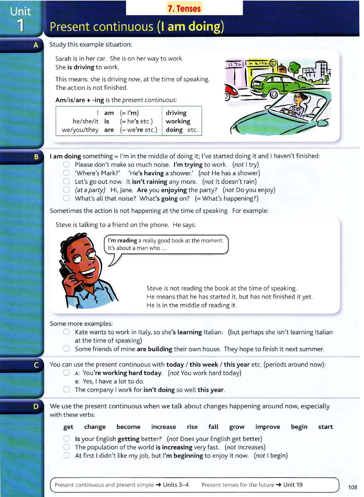 Unit 7: Present Continuous Tense - Understanding and Usage - Studocu