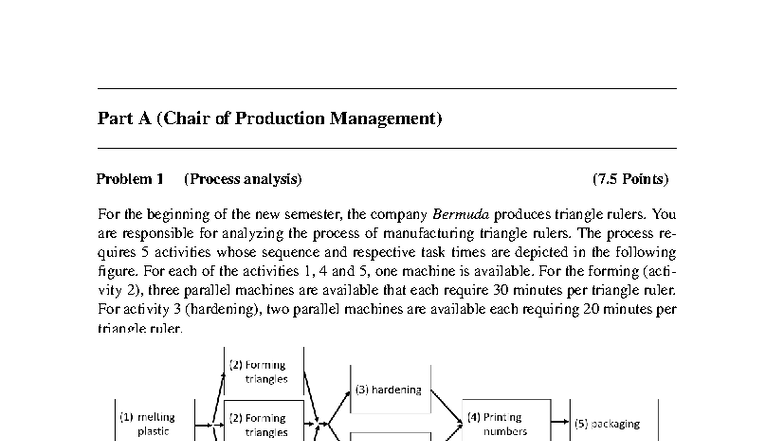 OPM 301 Final Exam: Process Analysis & Capacity Planning - Studocu