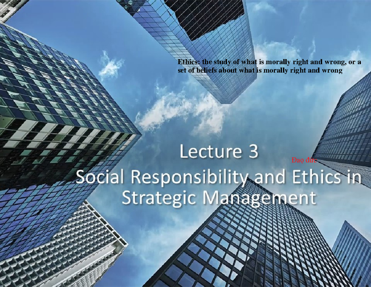 L2 - Strategic Management - Studocu