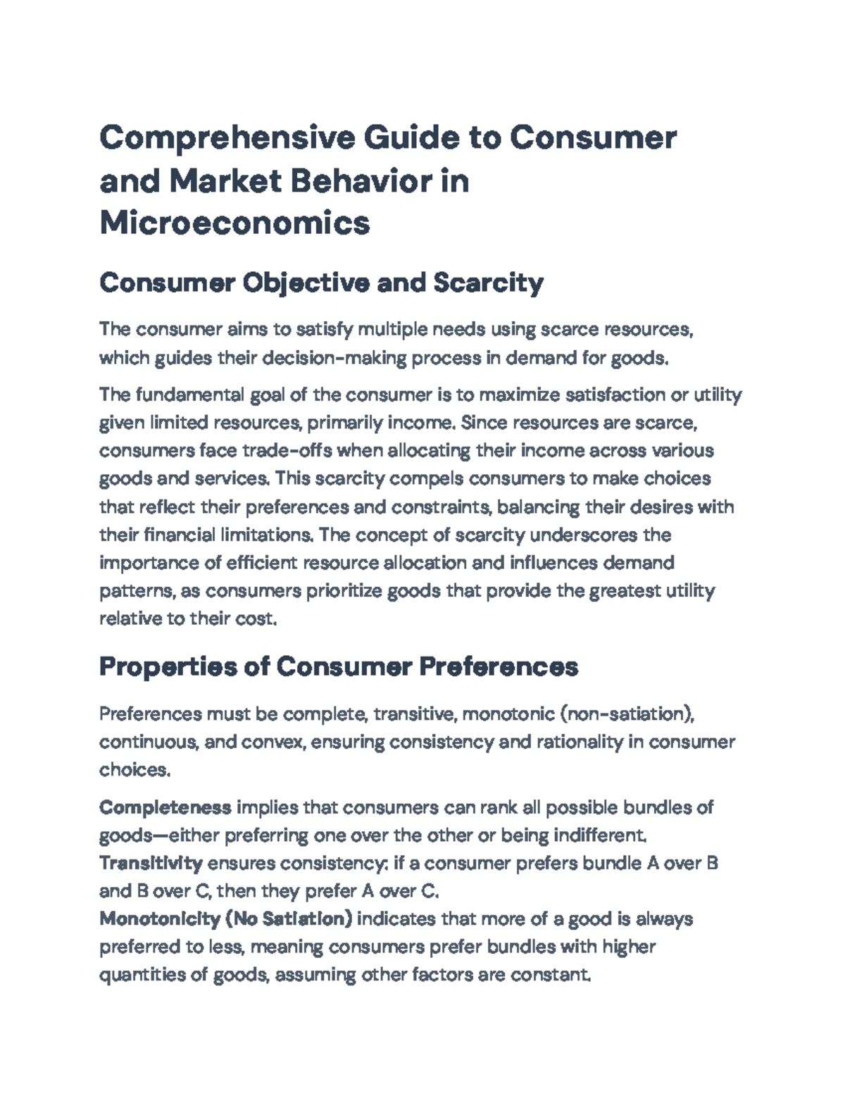 Comprehensive Study on Consumer Behavior & Market Dynamics in ...