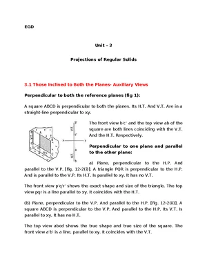 EGD 5 - Principles of Isometric Projections and Isometric Scale ...