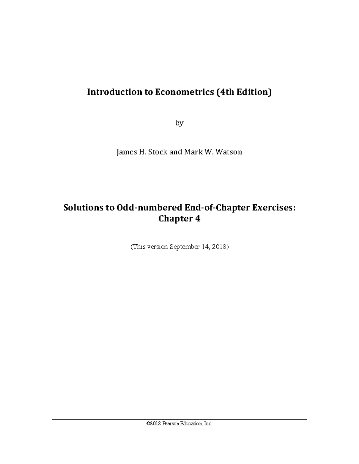 Stock & Watson 4E Chapter 4 Exercise Solutions for Students - Studocu