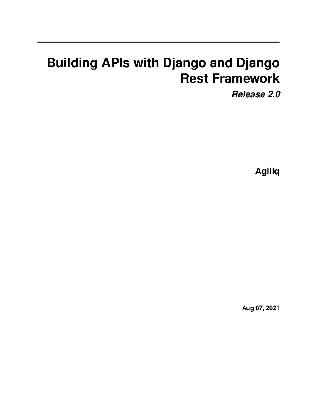 Building APIs with Django & DRF: Notes for Course DRF 101 - Studocu