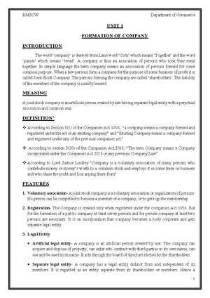 14186301 company law lecture notes of ankur mittal - COMPANY LAW ...