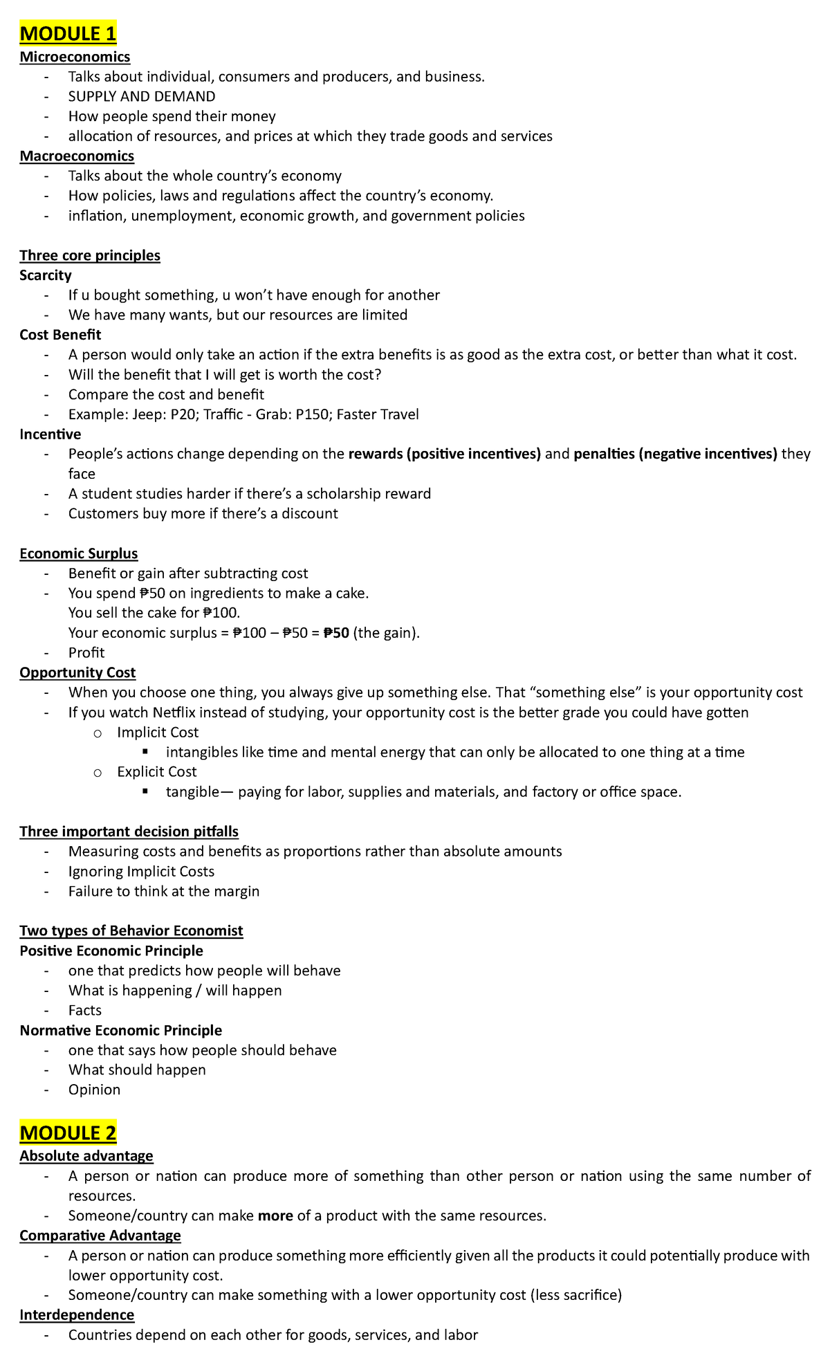 ME M1-3: Key Concepts in Managerial Economics - Supply, Demand ...
