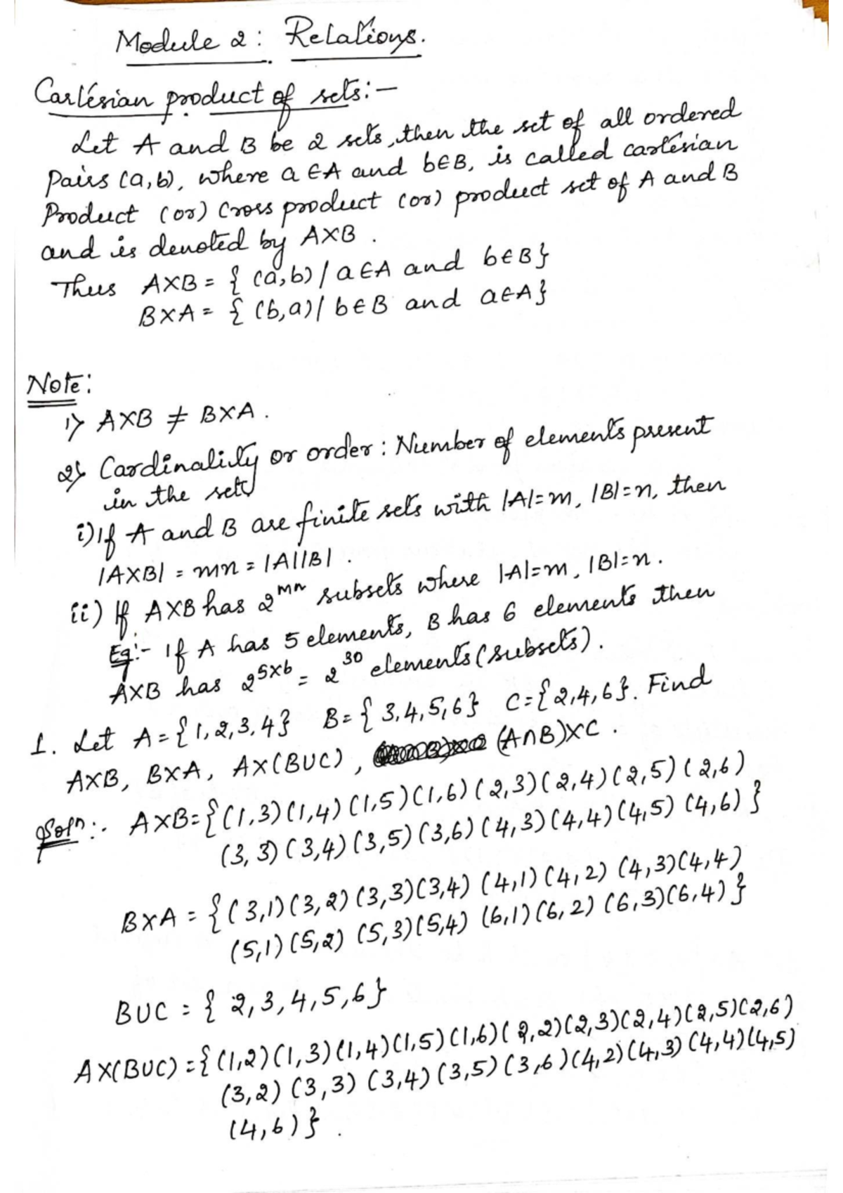 Relations DMS Notes - Module 2 (DMS) - Studocu