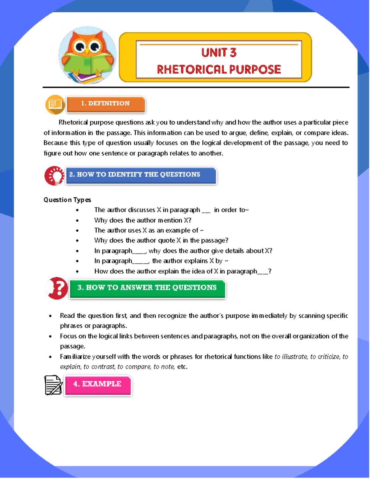 Rhetorical Purpose Questions: Understanding Author's Intent - ENG 101 ...