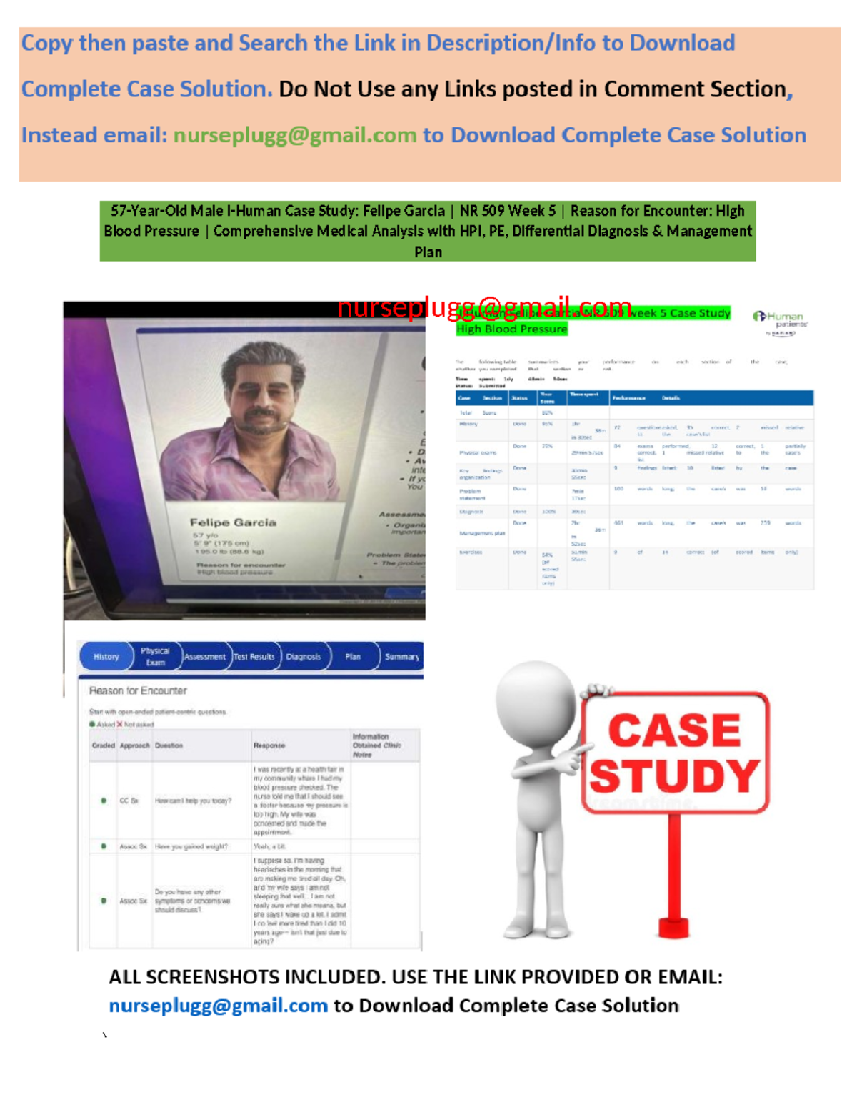 In-Depth i Human 57-Year-Old Male Case Study High Blood Pressure ...