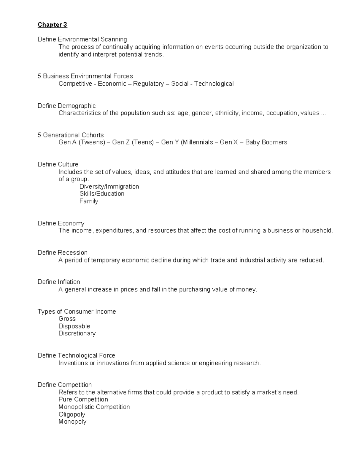 Business Environment Analysis: Chapter 3 Overview and Forces - Studocu