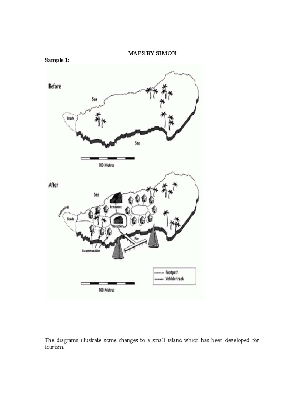 MAPS IELTS TASK 1 BY Simon - MAPS BY SIMON Sample 1: The diagrams ...