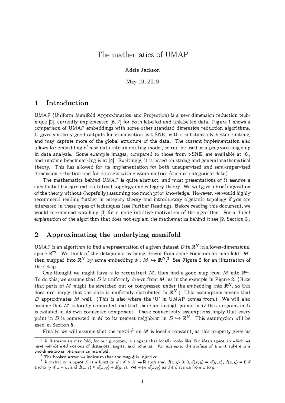 Mathematics of UMAP: A Comprehensive Guide on Dimension Reduction ...