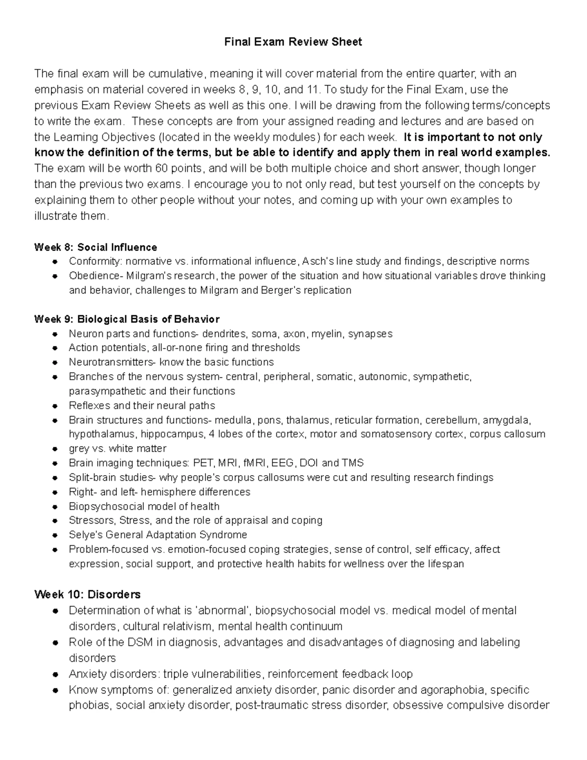 Exam 2 Review Sheet: Memory, Attitudes, & Prejudice Concepts - Studocu