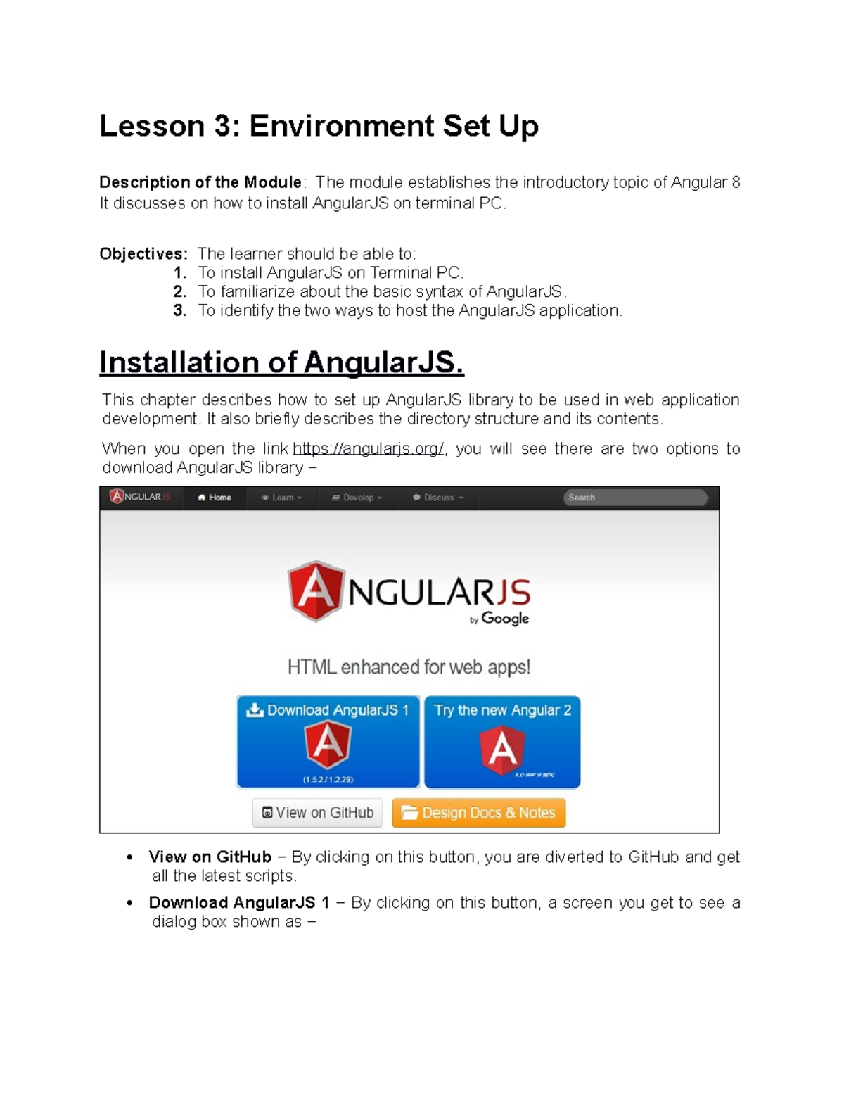Angular-Lesson-3 - Angular Tutorial - Lesson 3: Environment Set Up ...