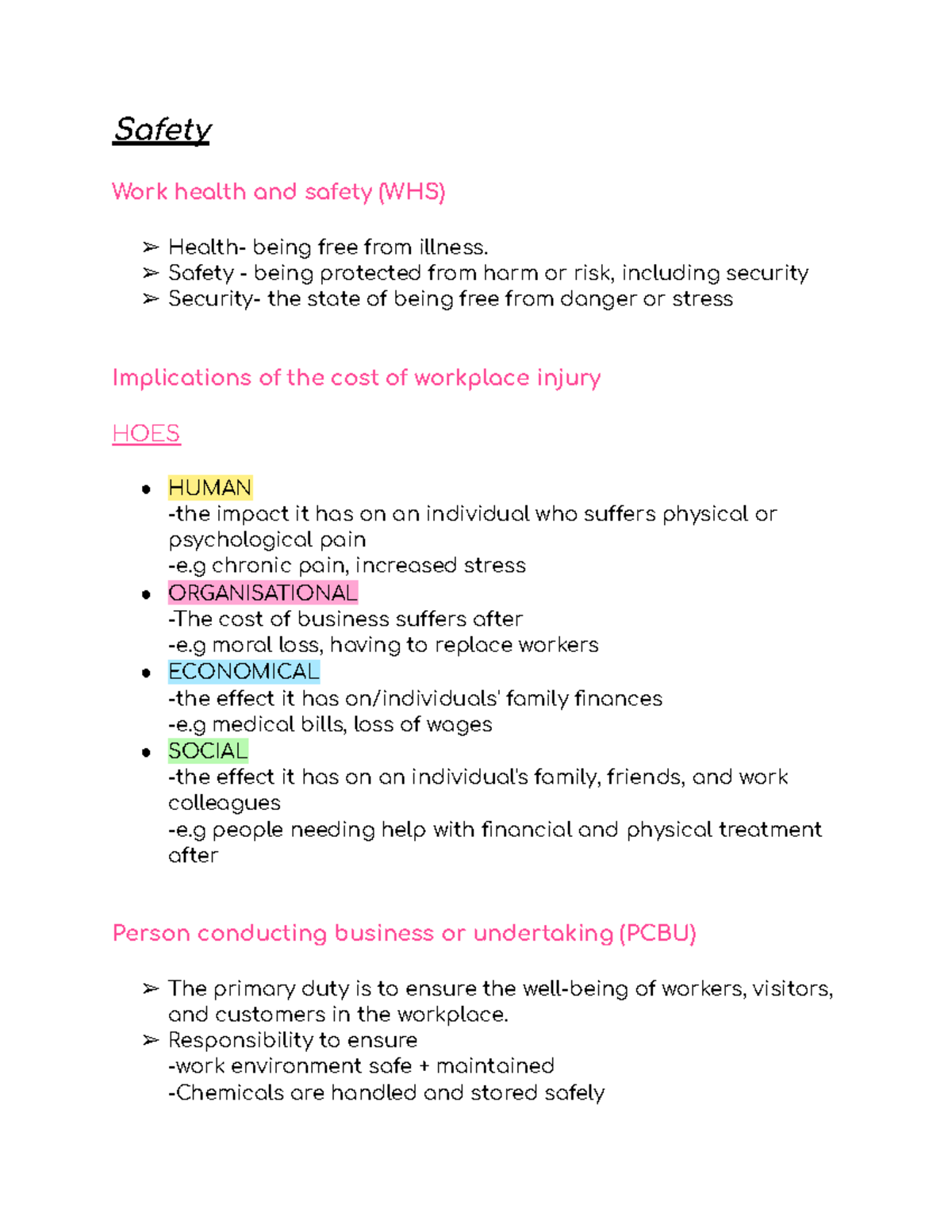 WHS Safety Notes: Understanding Risks and Implications in Hospitality ...