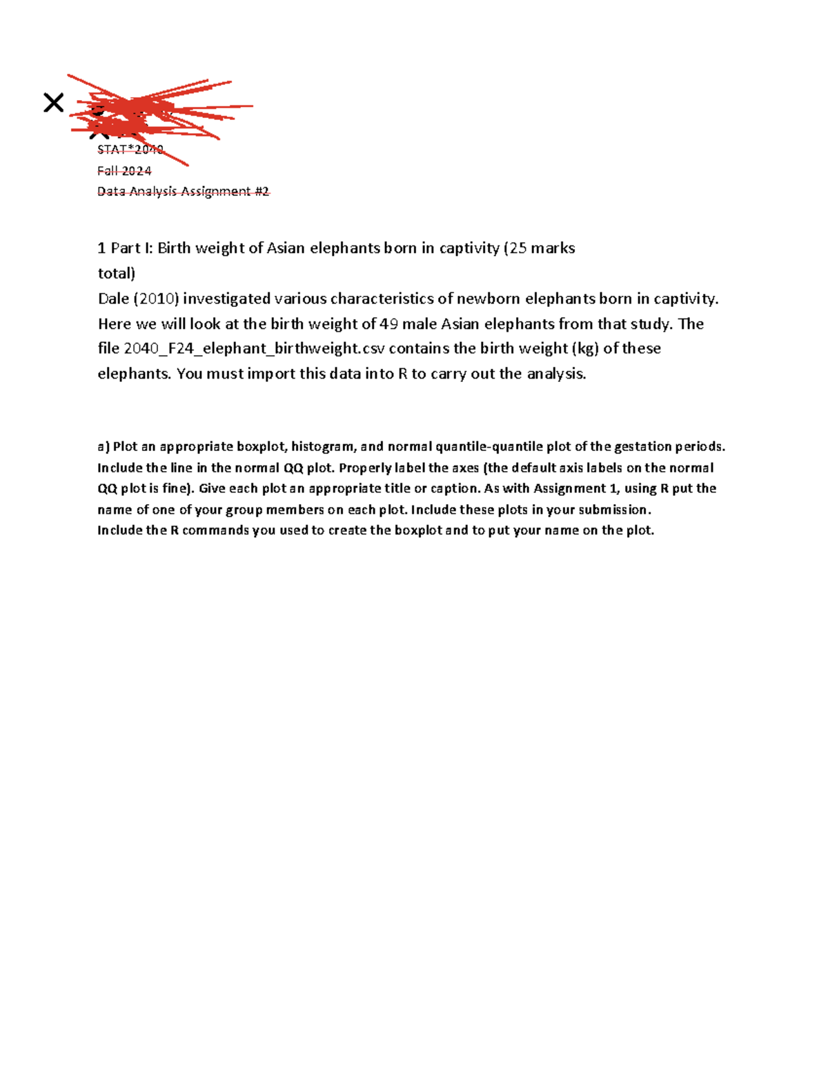 Stats Assignment 2 - Cole Murphy 1295112 STAT* Fall 2024 Data Analysis ...