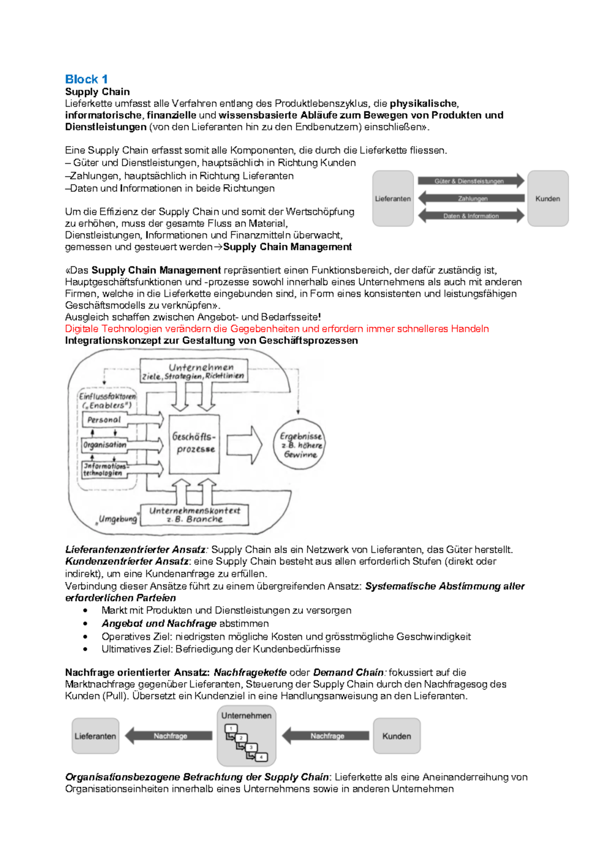 Supply Chain Management Zusammenfassung und Strategien (SCM 101) - Studocu
