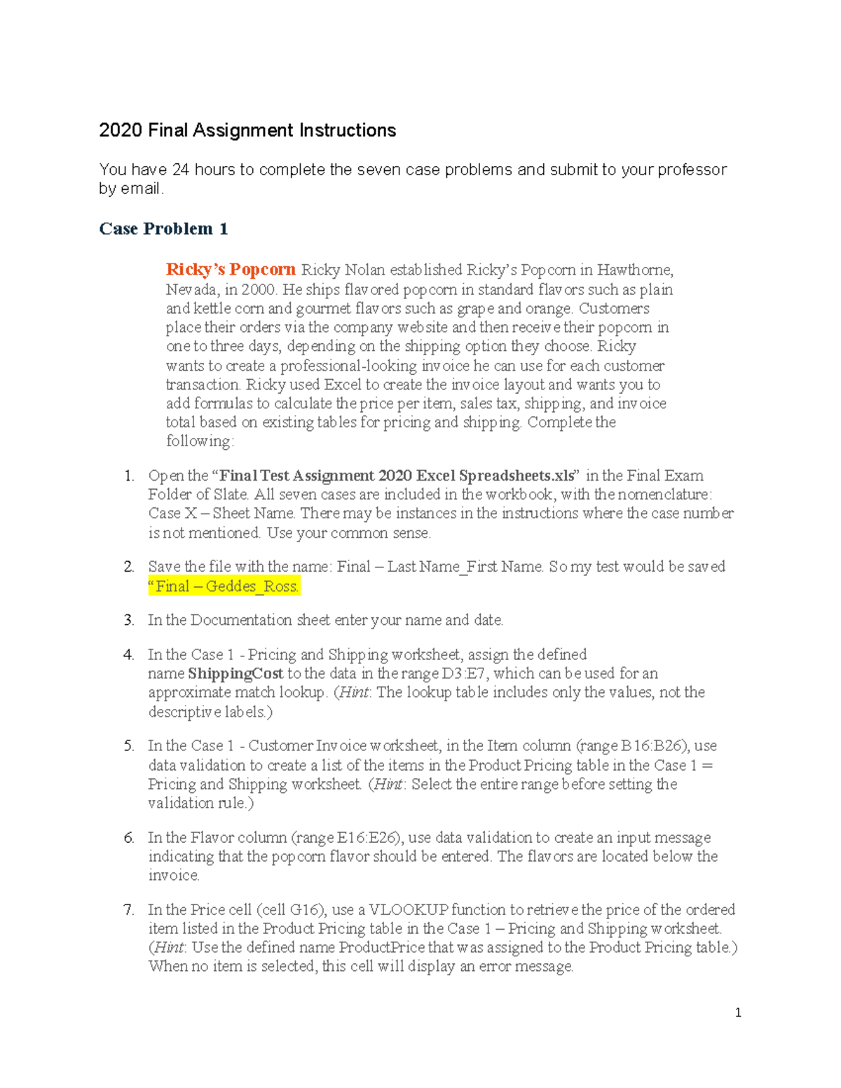 2020 Final Assignment Instructions - 2020 Final Assignment Instructions ...