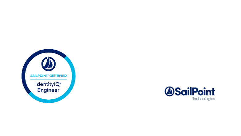 SailPoint Certified IdentityIQ Engineer Exam Study Guide (601851269 ...