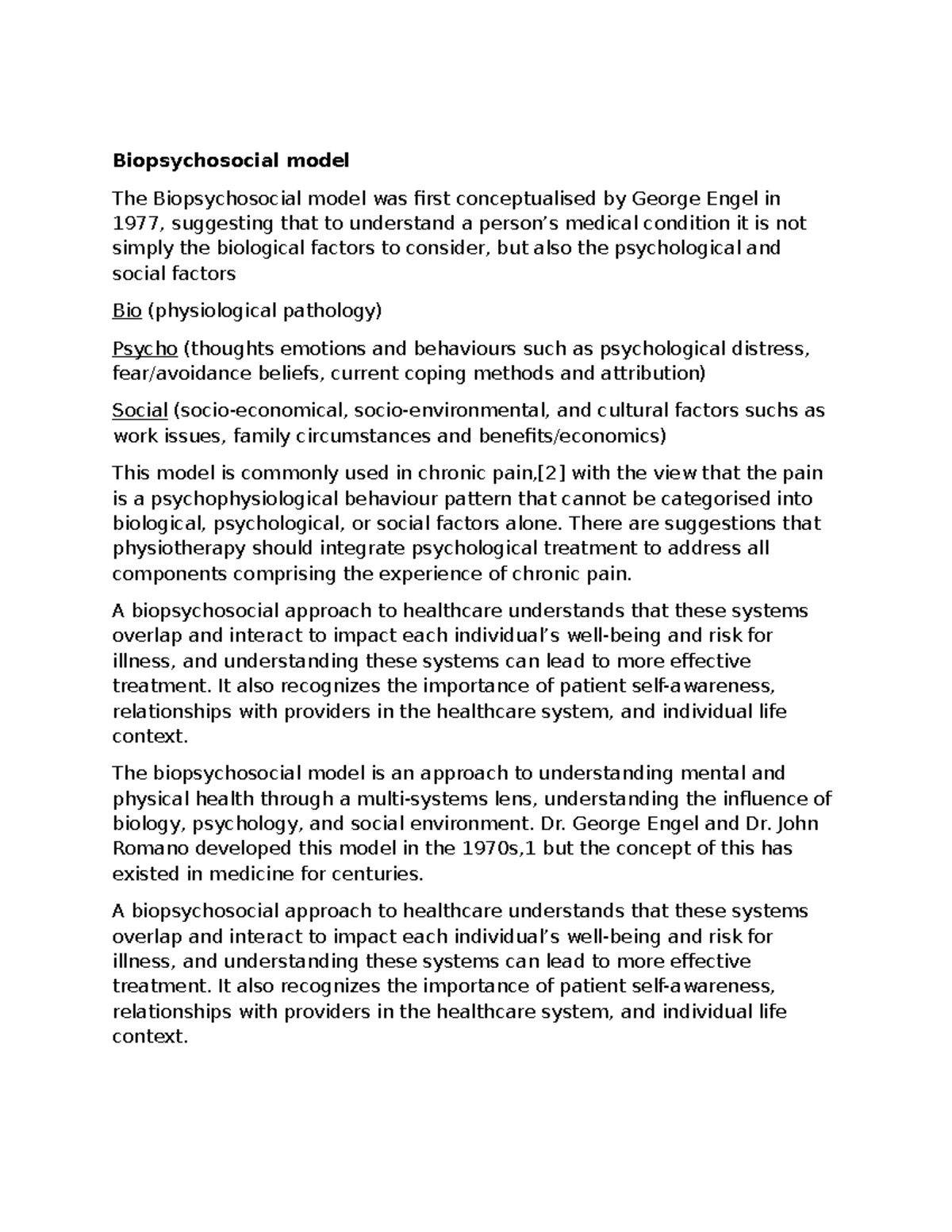 Biopsychosocial Model: Understanding Chronic Pain and Mental Health ...