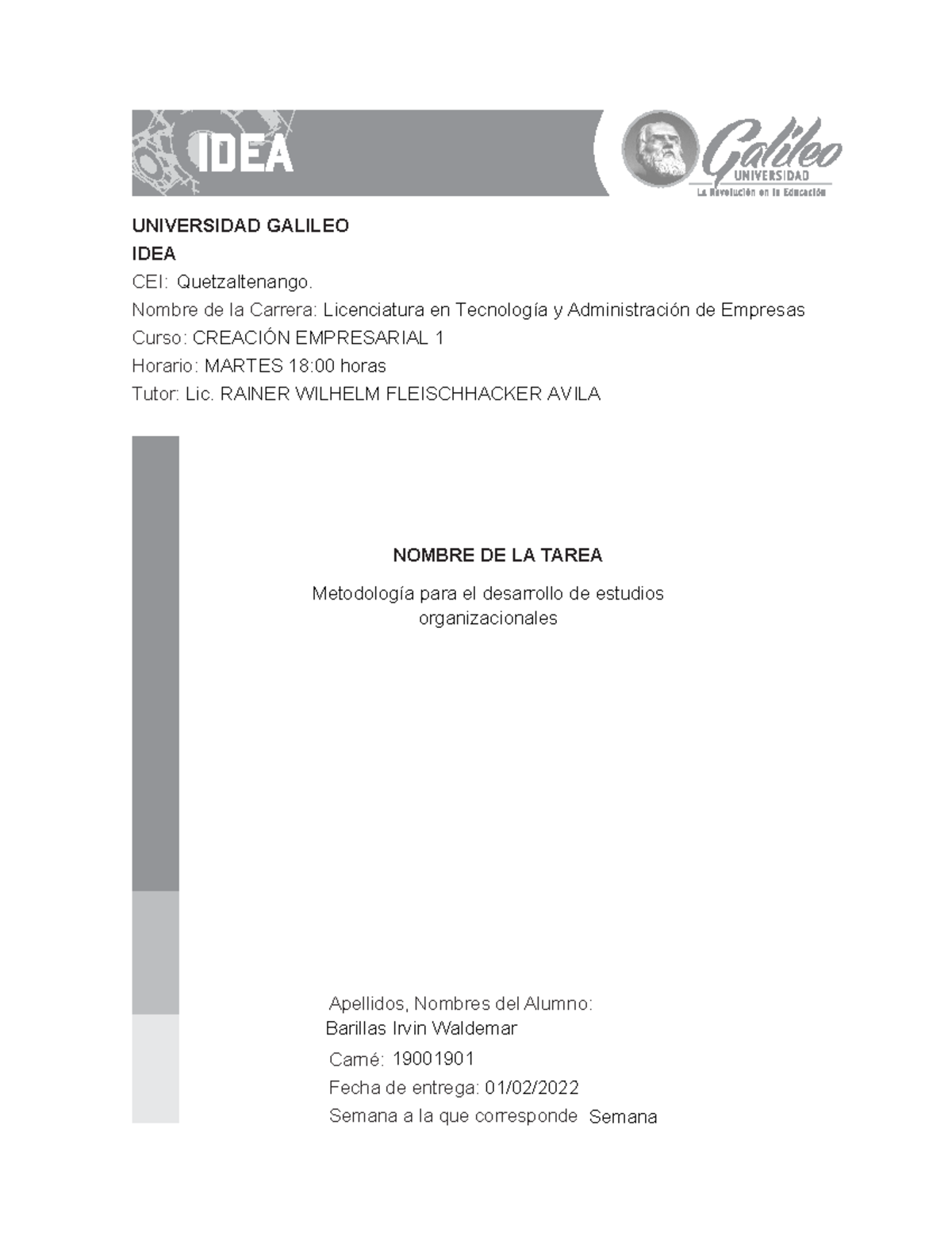 Metodología para el desarrollo de estudios organizacionales ...