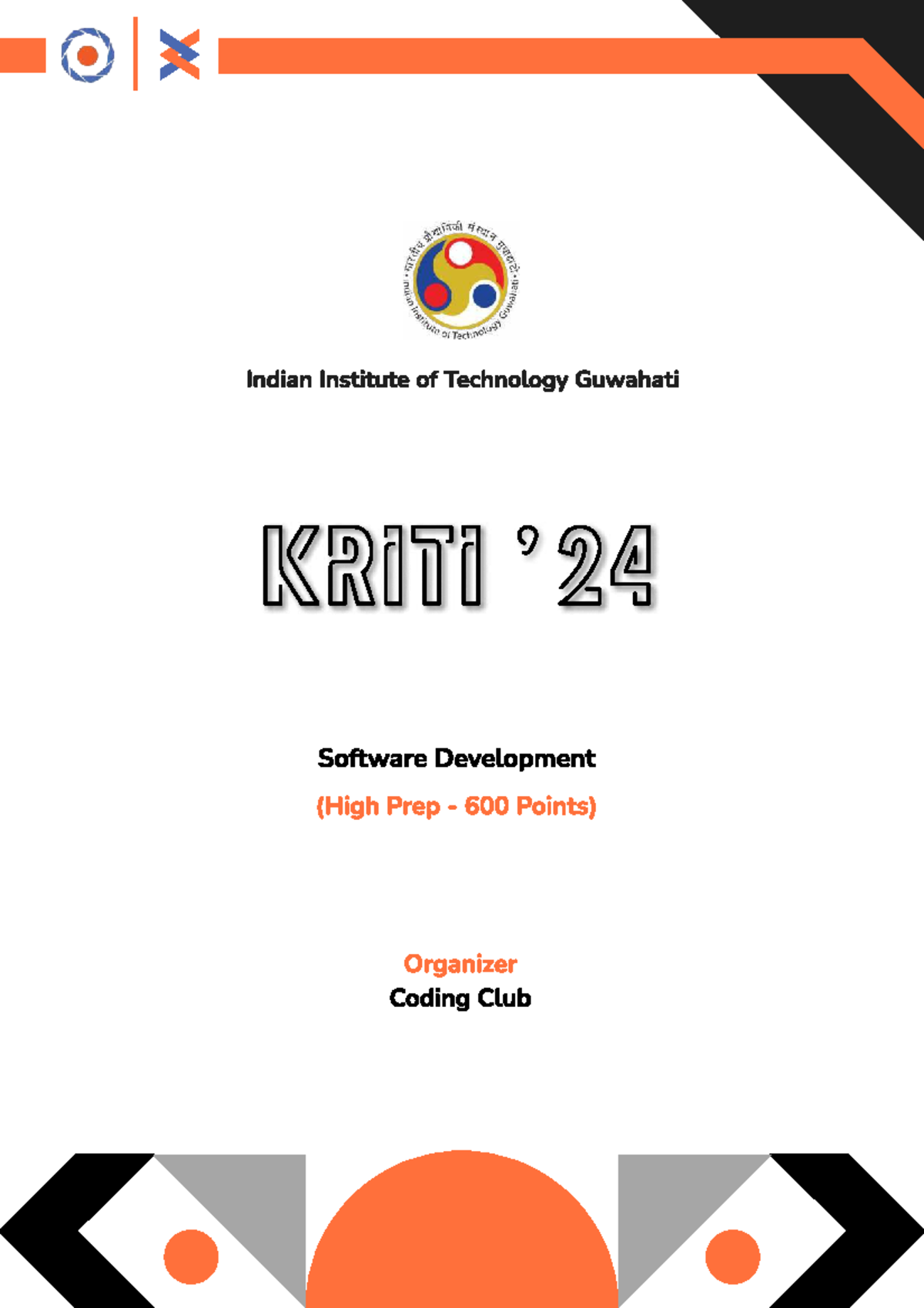 IIT Guwahati KRITI 24 Software Development Project Guidelines - Studocu